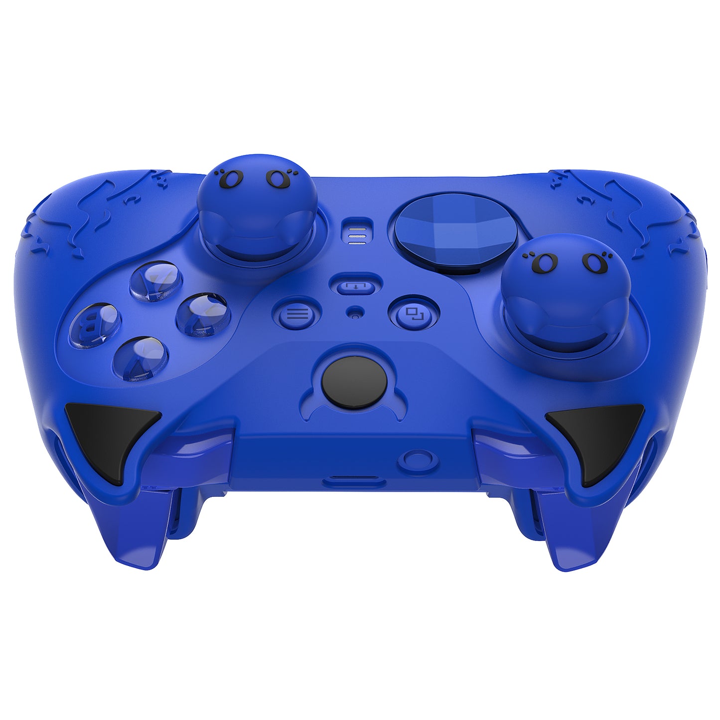 PlayVital かわいいデーモン シリコンケースカバー(サムグリップキャップ付き) Xbox Elite Series 2 コントローラー& Xbox Elite Series 2 コアコントローラー用【ブルー】