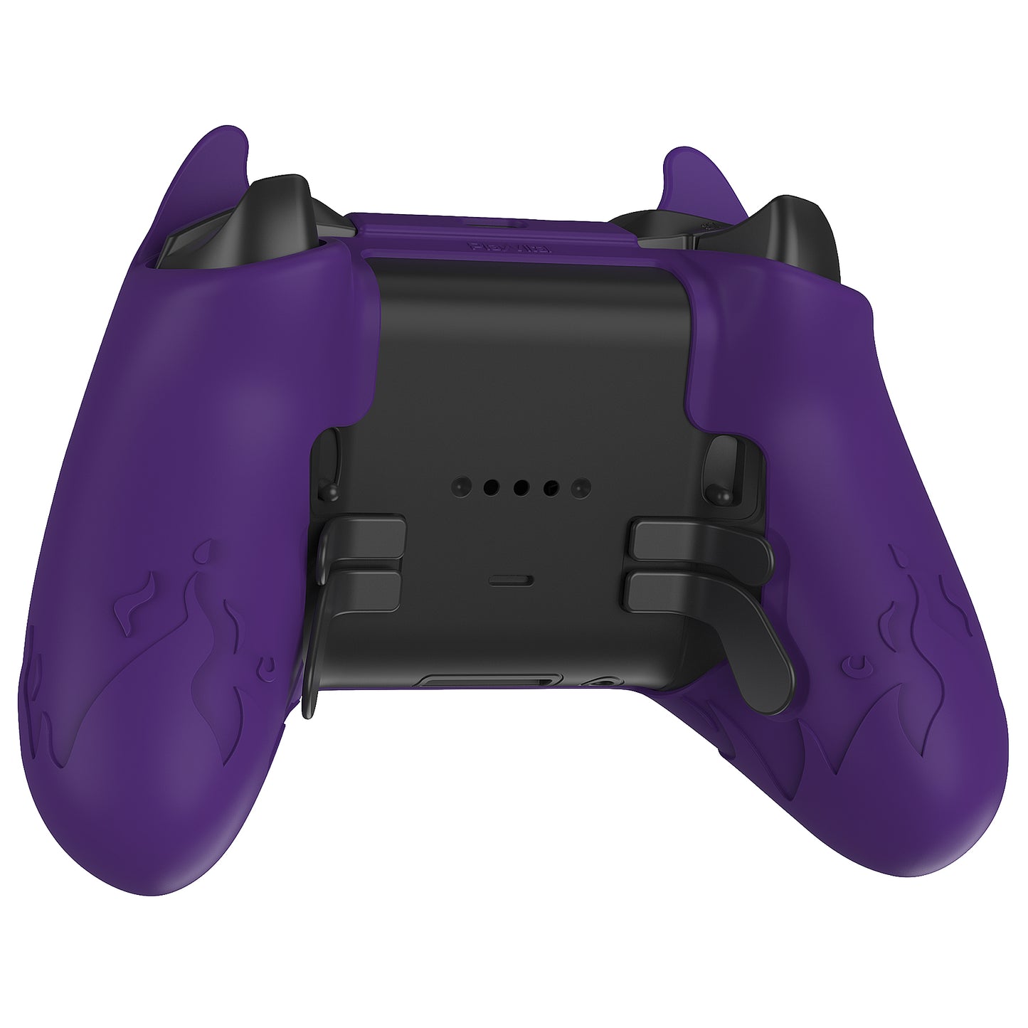 PlayVital かわいいデーモン シリコンケースカバー(サムグリップキャップ付き) Xbox Elite Series 2 コントローラー& Xbox Elite Series 2 コアコントローラー用【パープル】