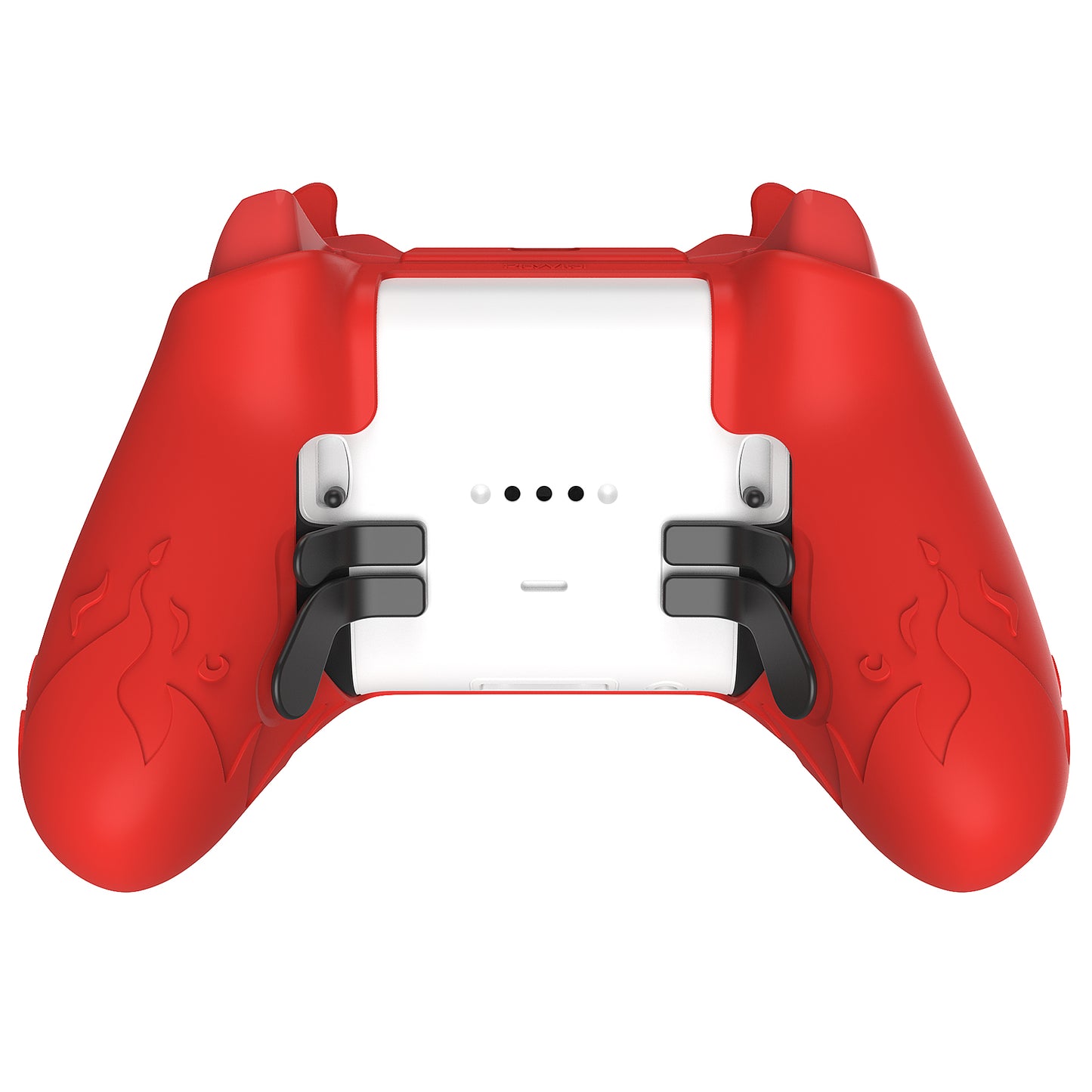 PlayVital かわいいデーモン シリコンケースカバー(サムグリップキャップ付き) Xbox Elite Series 2 コントローラー& Xbox Elite Series 2 コアコントローラー用【レッド】