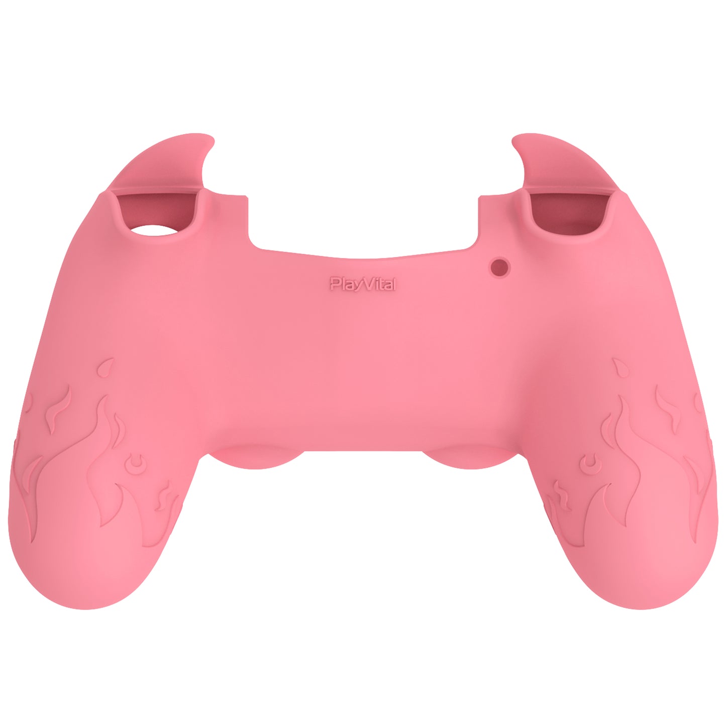 PlayVital キュートデーモン シリコンカバー グリッププロテクター サムグリップ&ステッカー付き PS4コントローラー用【ピンク】