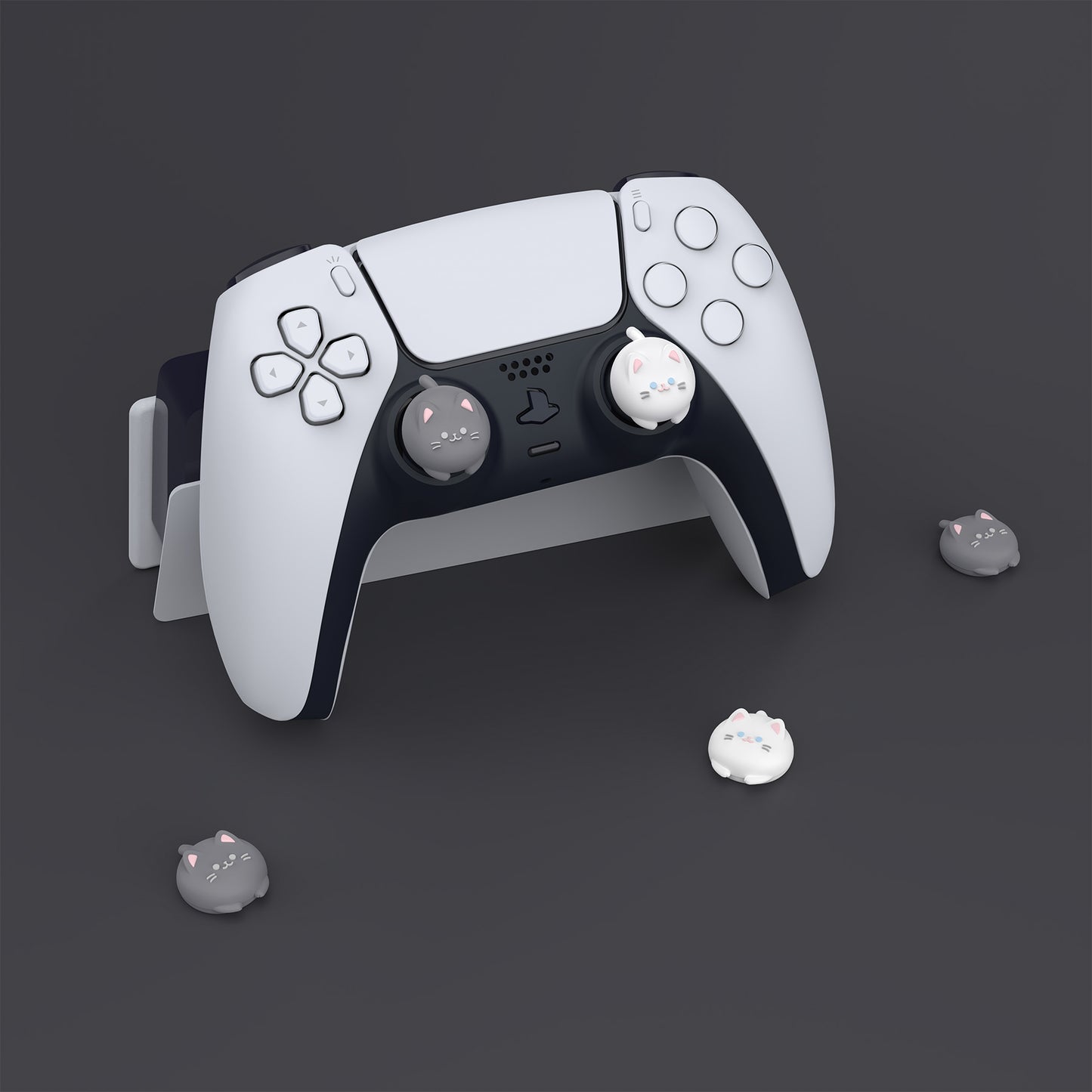 PlayVital キュートサムグリップキャップ PS5・PS4・Xbox Series X/S・Switch Proコントローラー用【キューティーキティ】