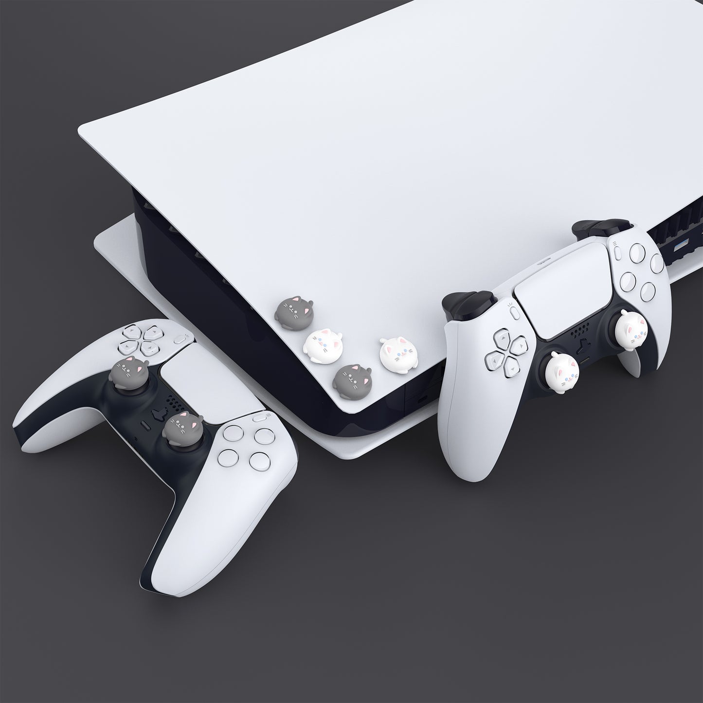 PlayVital キュートサムグリップキャップ PS5・PS4・Xbox Series X/S・Switch Proコントローラー用【キューティーキティ】