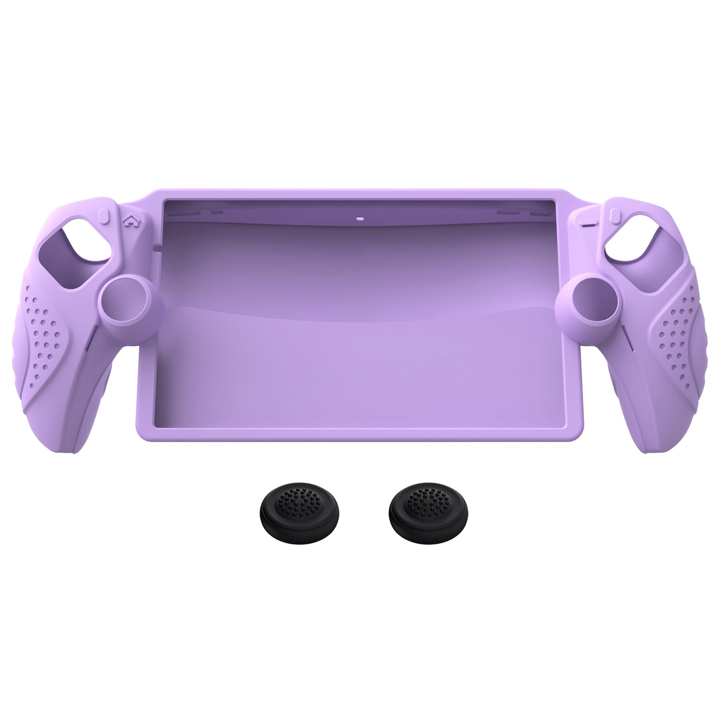 PlayVital Guardian Edition シリコン保護ケース 親指グリップ付き PS Portal リモートプレーヤー用 耐衝撃・滑り止めグリップデザインカバー【モーブパープル】