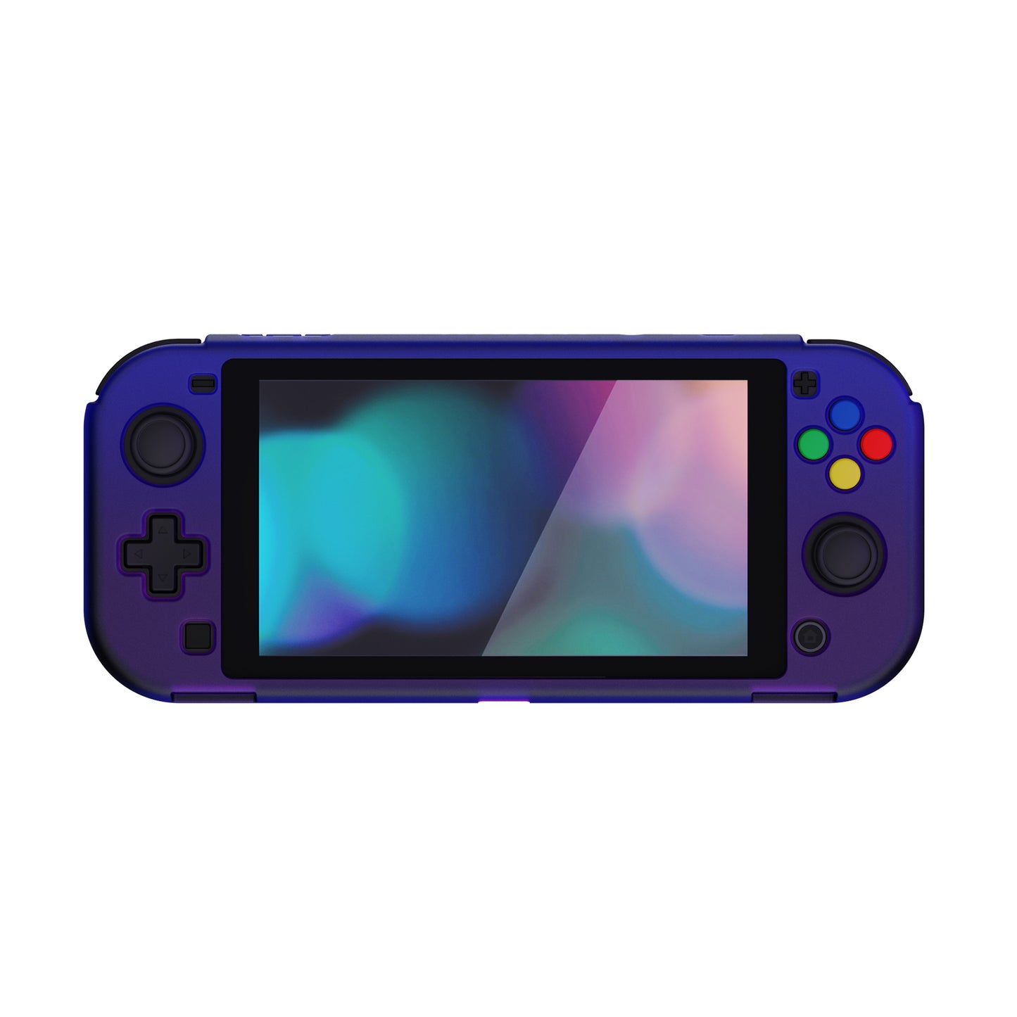 PlayVital ハードシェル保護ケース (スクリーンプロテクター、サムグリップキャップ、ボタンキャップ付き) Switch Lite 用【グラデーション クリアブルーベル】