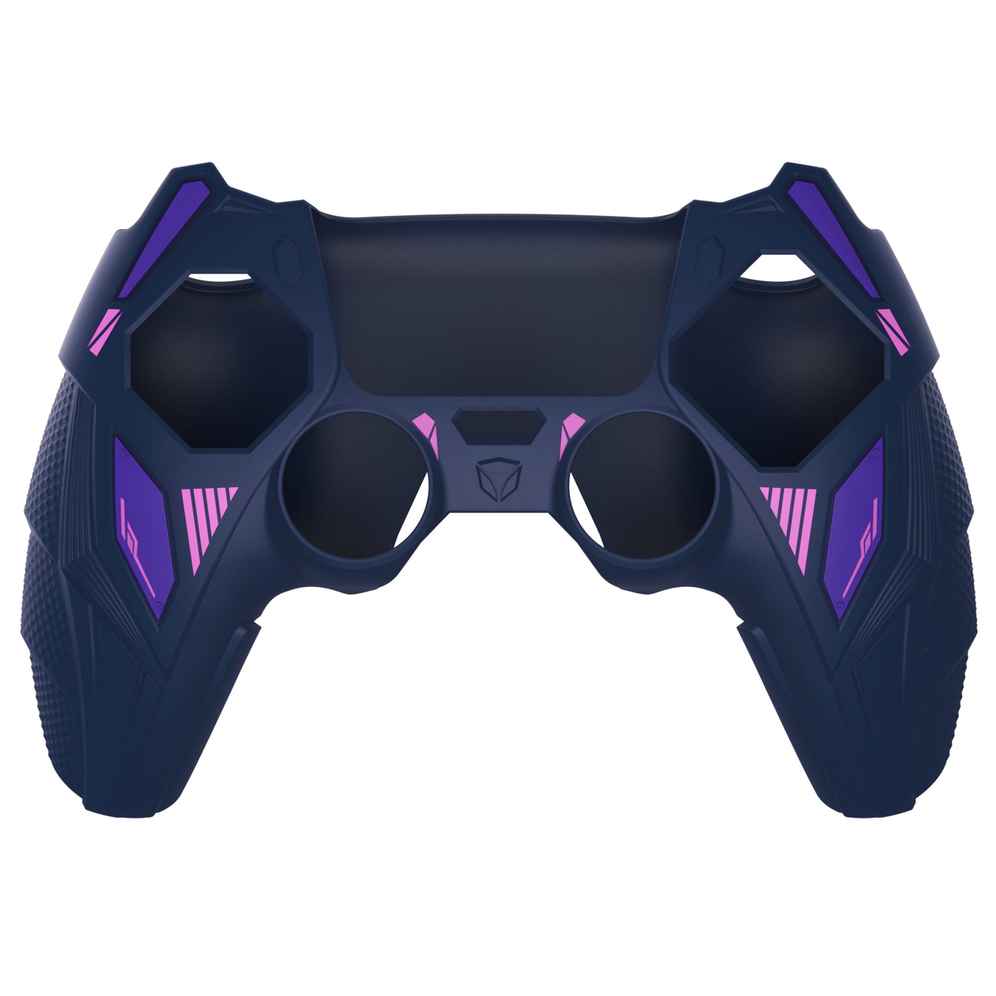 PlayVital メカライノ シリコンカバー PS5用(サムグリップ&ステッカー付き)充電ドック対応【ミッドナイトブルー&パープル】