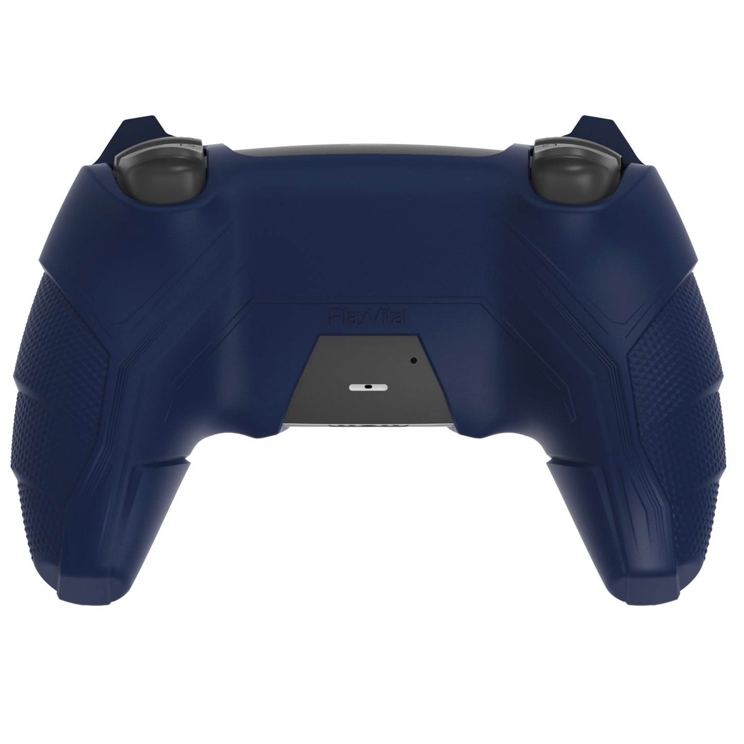 PlayVital メカライノ シリコンカバー PS5用(サムグリップ&ステッカー付き)充電ドック対応【ミッドナイトブルー&パープル】
