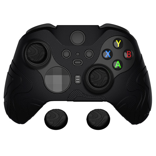 PlayVital マウンテンレンジエディション シリコングリップカバー(サムグリップ付き) Xbox Elite Series 2 コントローラー& Xbox Elite Series 2 コアコントローラー用【ブラック】