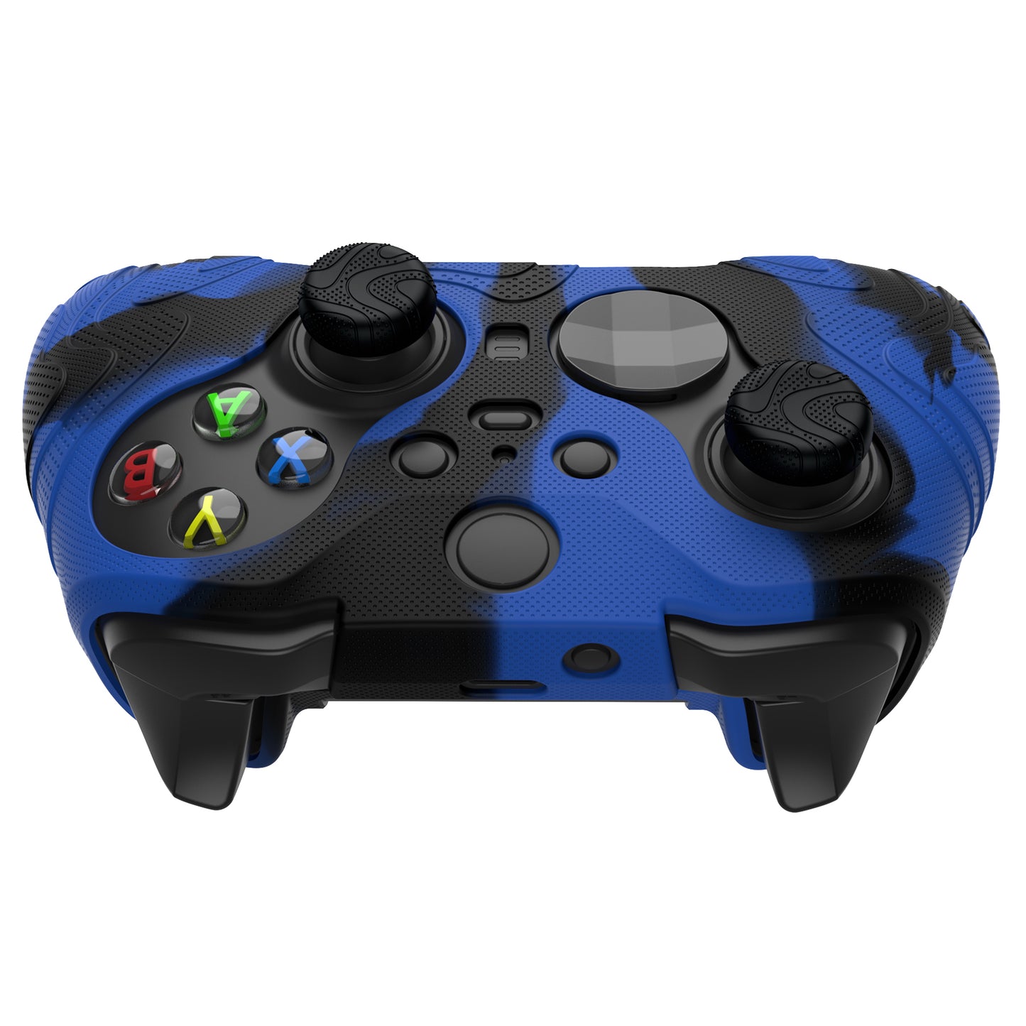 PlayVital マウンテンレンジエディション シリコングリップカバー(サムグリップ付き) Xbox Elite Series 2 コントローラー& Xbox Elite Series 2 コアコントローラー用【ブルー & ブラック】