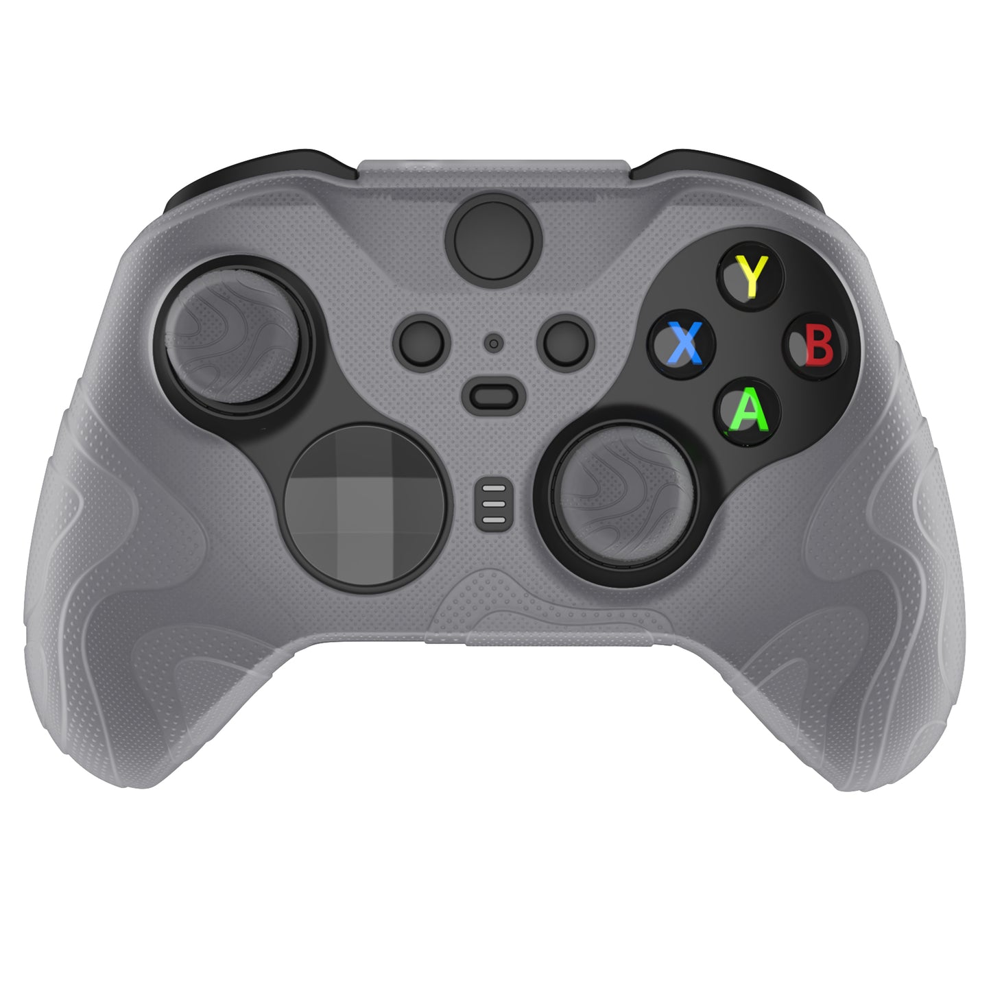 PlayVital マウンテンレンジエディション シリコングリップカバー(サムグリップ付き) Xbox Elite Series 2 コントローラー& Xbox Elite Series 2 コアコントローラー用【クリアホワイト】