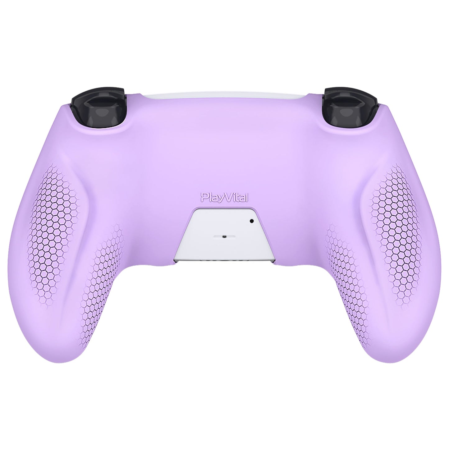 PlayVital Ninja Edition Anti-Slip Silicone Cover Skin with Thumb Grips for PS5 Wireless Controller, Compatible with Charging Station - Mauve Purple - MQRPFP004 PlayVital