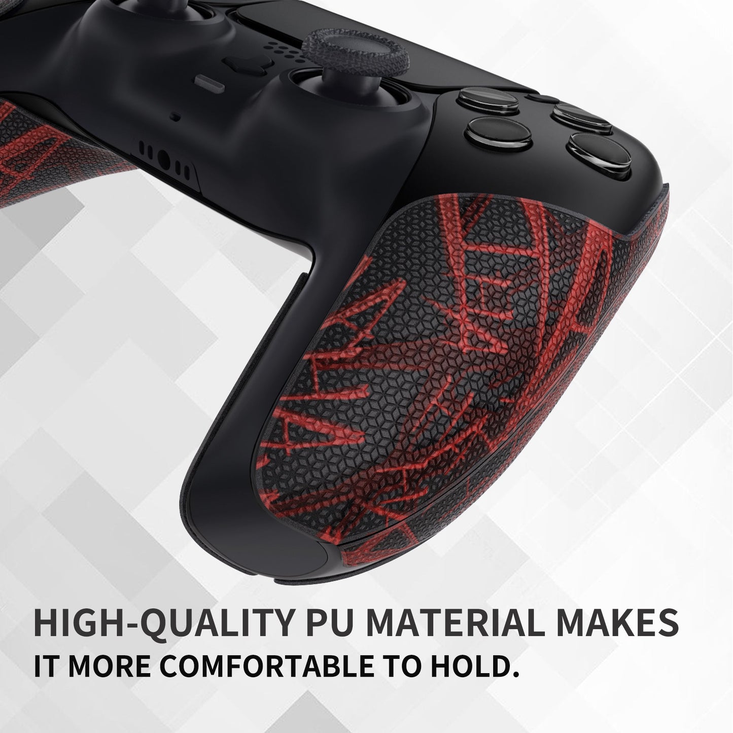 PlayVital スプリットデザイン 滑り止め 吸汗性 プレミアムグリップ PS5 コントローラー用 【ピエロHahaha】