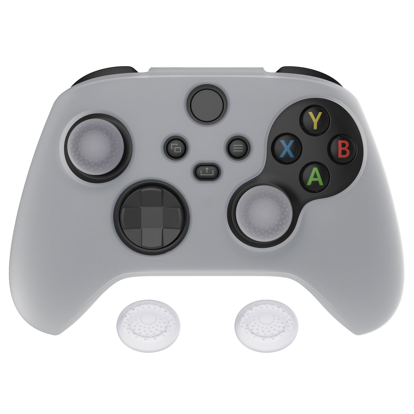 PlayVital ピュアシリーズ アンチスリップシリコンカバー スキンとサムグリップキャップ Xbox Series X/S コントローラー&Xbox Core ワイヤレスコントローラー用【グリーン(グローインダーク)】