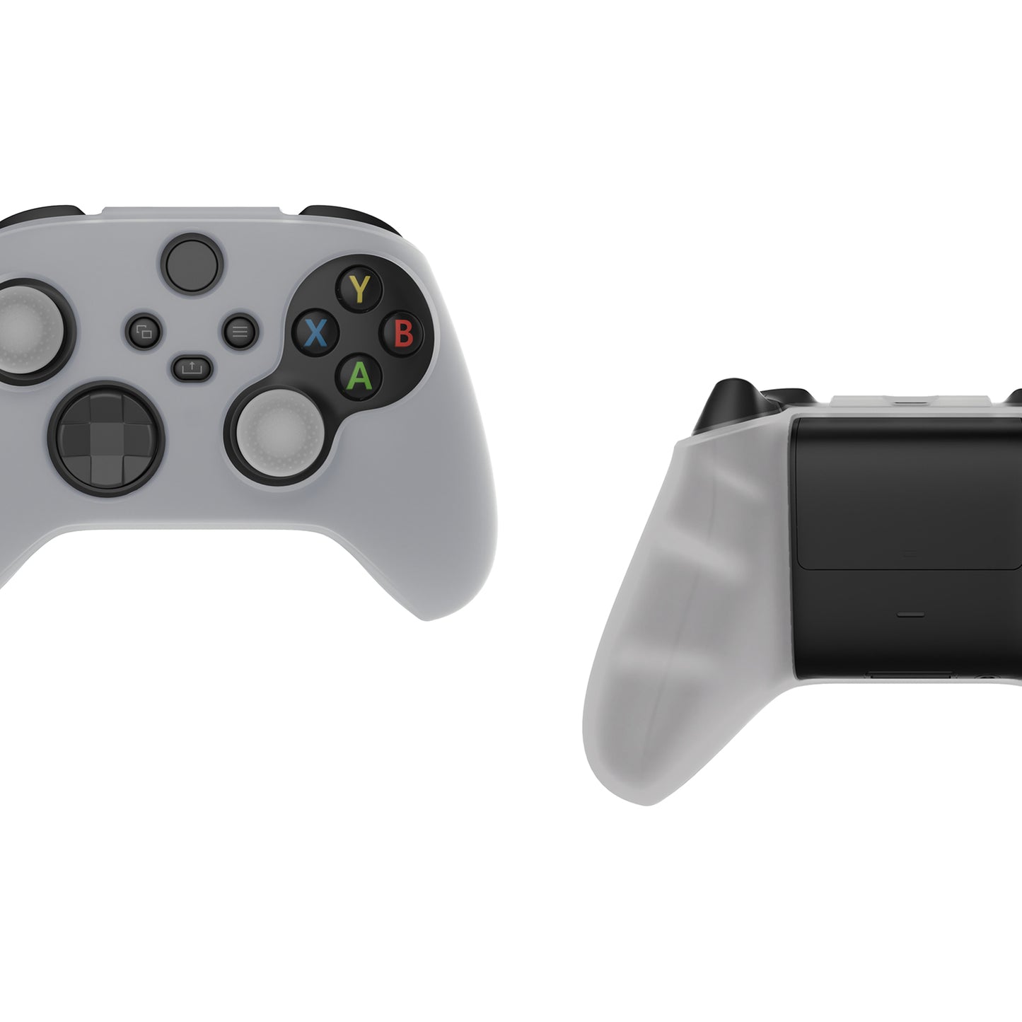 PlayVital ピュアシリーズ アンチスリップシリコンカバー スキンとサムグリップキャップ Xbox Series X/S コントローラー&Xbox Core ワイヤレスコントローラー用【グリーン(グローインダーク)】