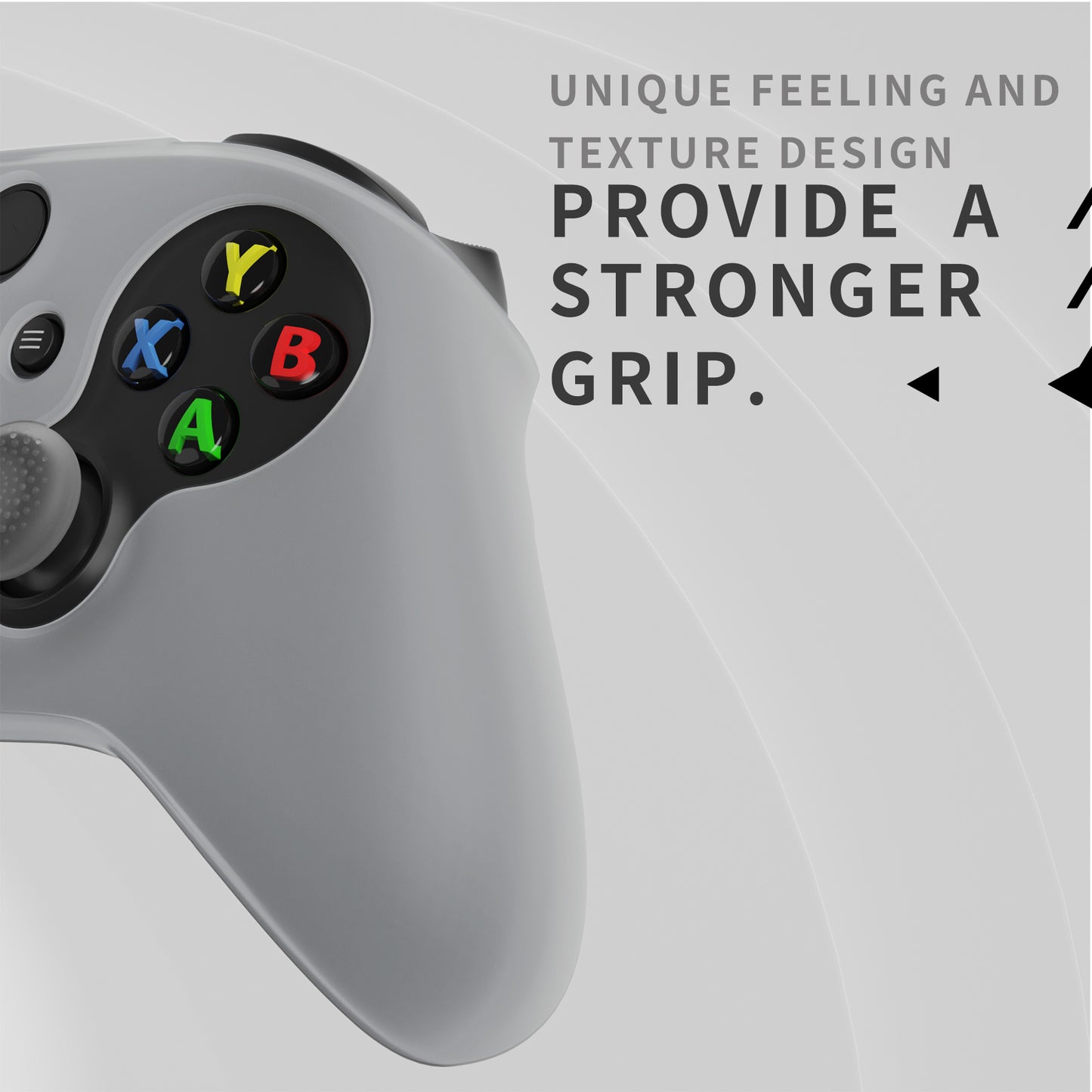 PlayVital ピュアシリーズ アンチスリップシリコンカバー スキンとサムグリップキャップ Xbox Series X/S コントローラー&Xbox Core ワイヤレスコントローラー用【グリーン(グローインダーク)】