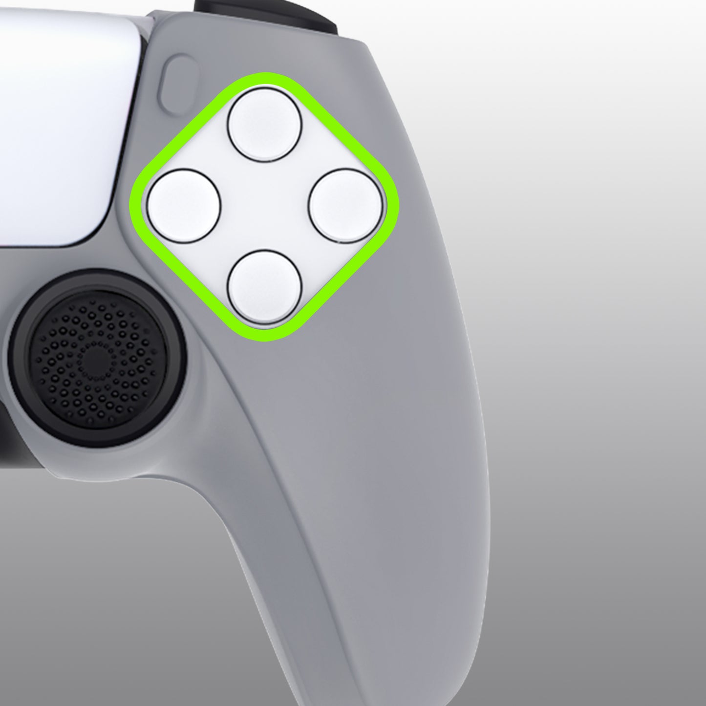 PlayVital Pure シリーズ ドッキング可能モデル 滑り止めシリコンカバースキン 親指グリップキャップ付き PS5 ワイヤレスコントローラー用 - 充電ステーション対応 【ダークグレー】