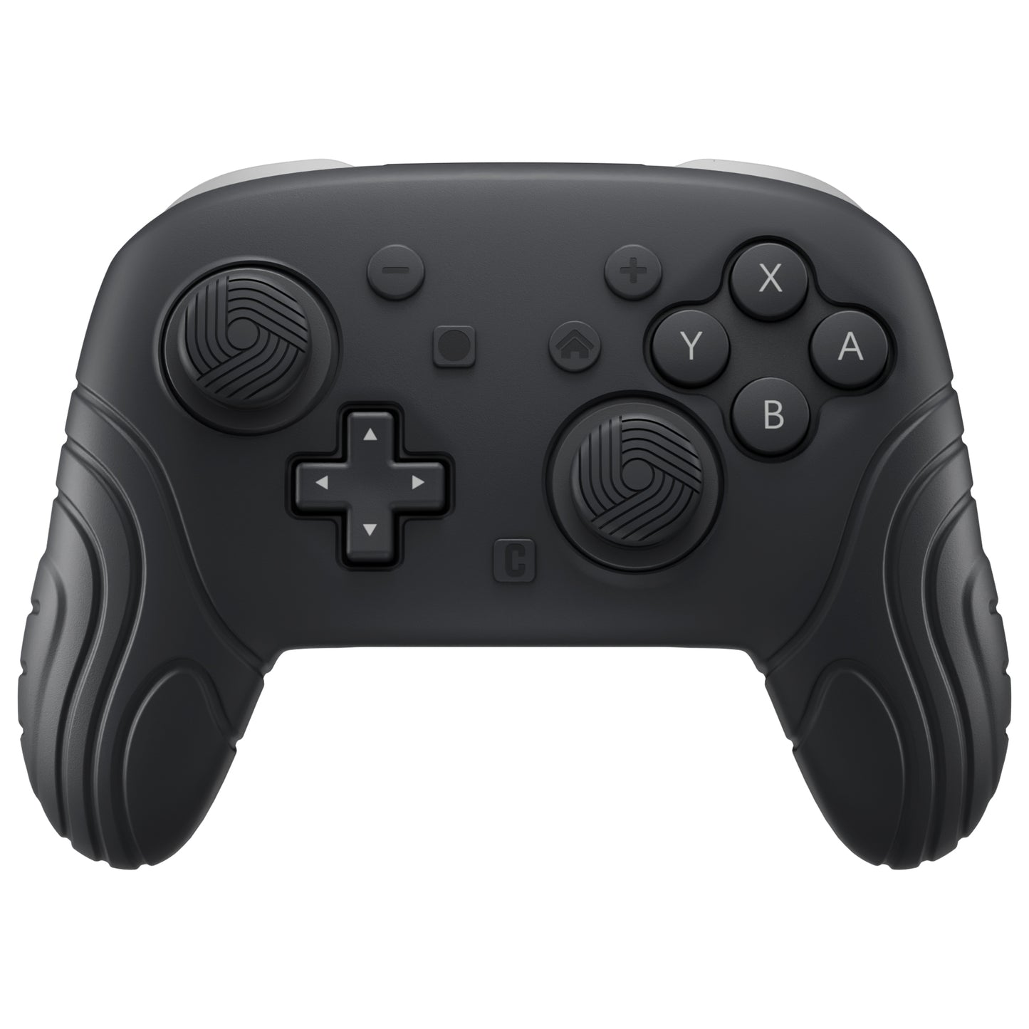PlayVital Samurai Edition Switch 2 Proコントローラー用 保護シリコンケース 背面ボタンキャップ&親指グリップ&ステッカー付き【ブラック】