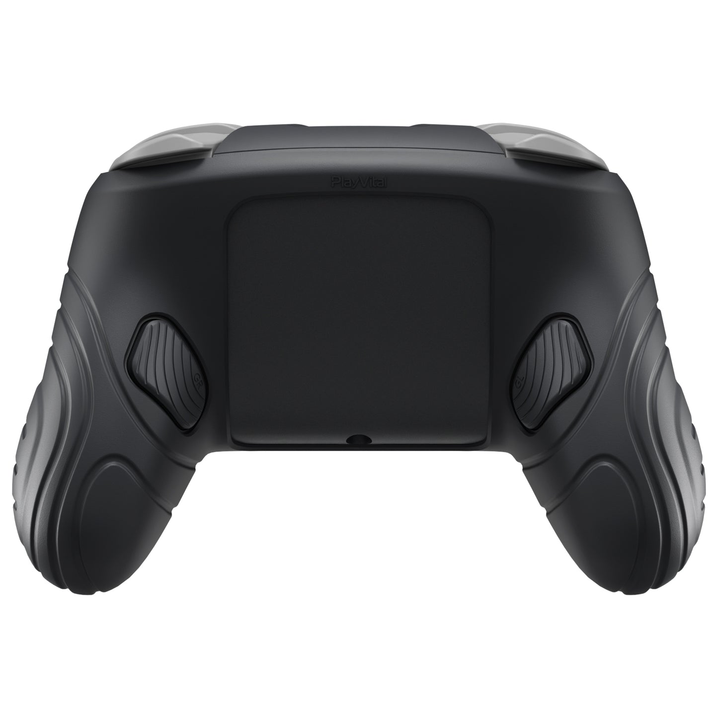 PlayVital Samurai Edition Switch 2 Proコントローラー用 保護シリコンケース 背面ボタンキャップ&親指グリップ&ステッカー付き【ブラック】