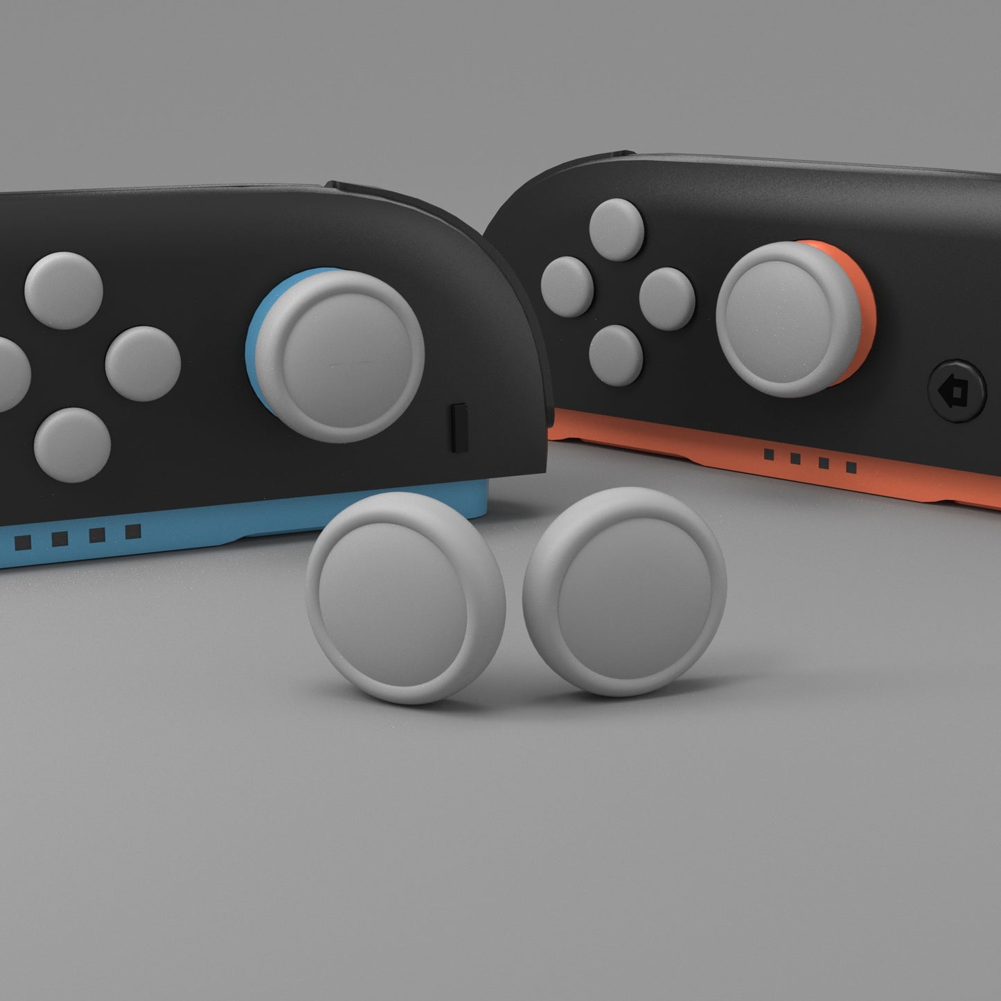 PlayVital Nintendo Switch 2(2025)対応 シリコンボタンカバー&親指グリップセット Joycon2対応 ABXY・方向ボタン用カラフルキャップ&ジョイスティックカバーセット【グレー】