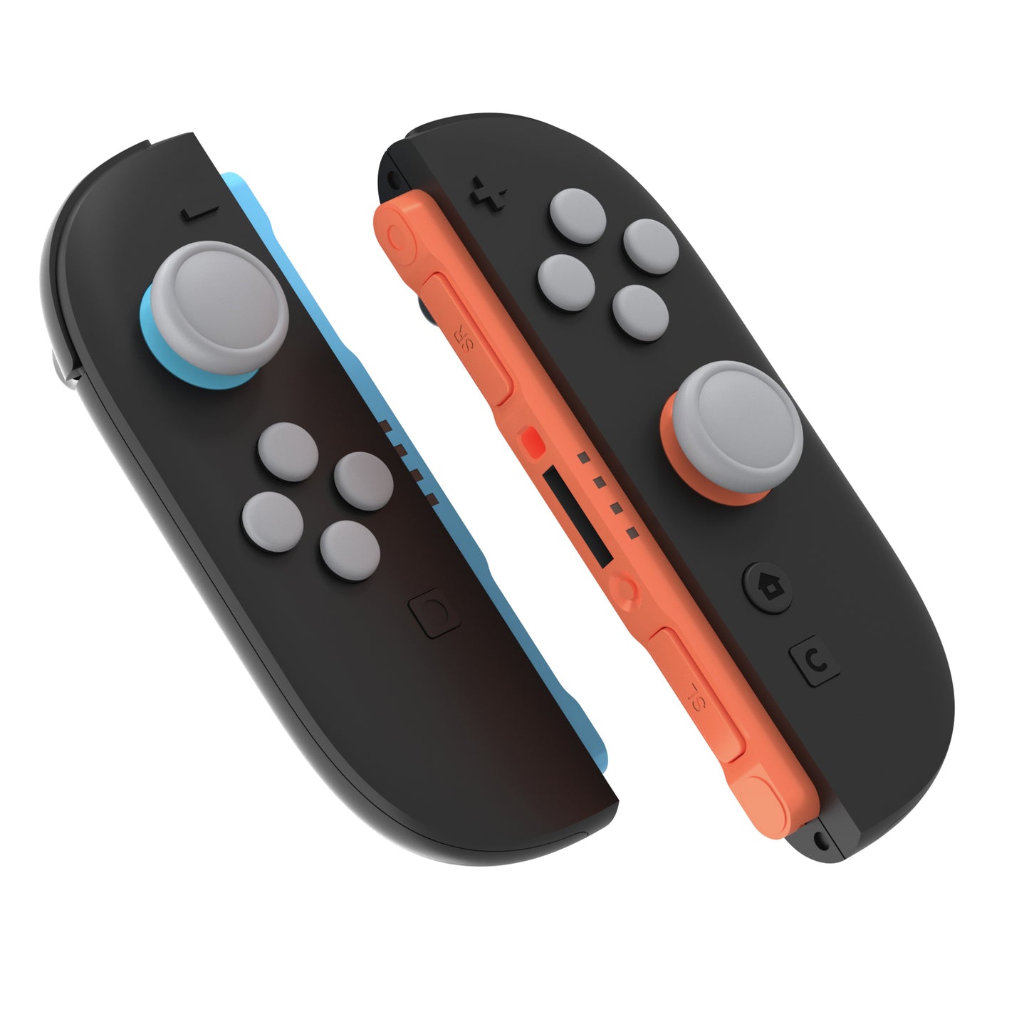 PlayVital Nintendo Switch 2(2025)対応 シリコンボタンカバー&親指グリップセット Joycon2対応 ABXY・方向ボタン用カラフルキャップ&ジョイスティックカバーセット【グレー】