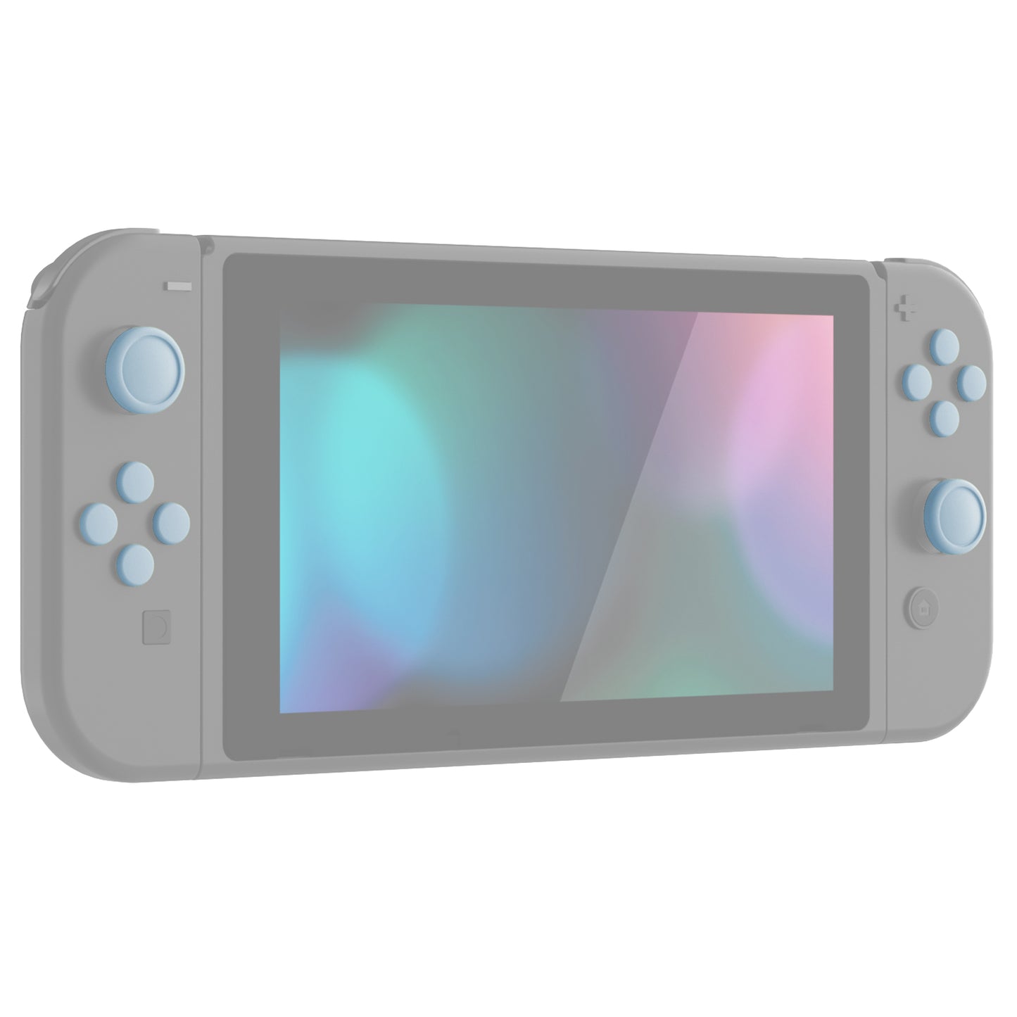 PlayVital シリコンボタンカバーやサムグリップセットSwitch/有機el/Switch Lite対応用、ABXY方向キーボタンキャップ、Switch Lite用 Dパッドボタンキャップ【スカイブルー】