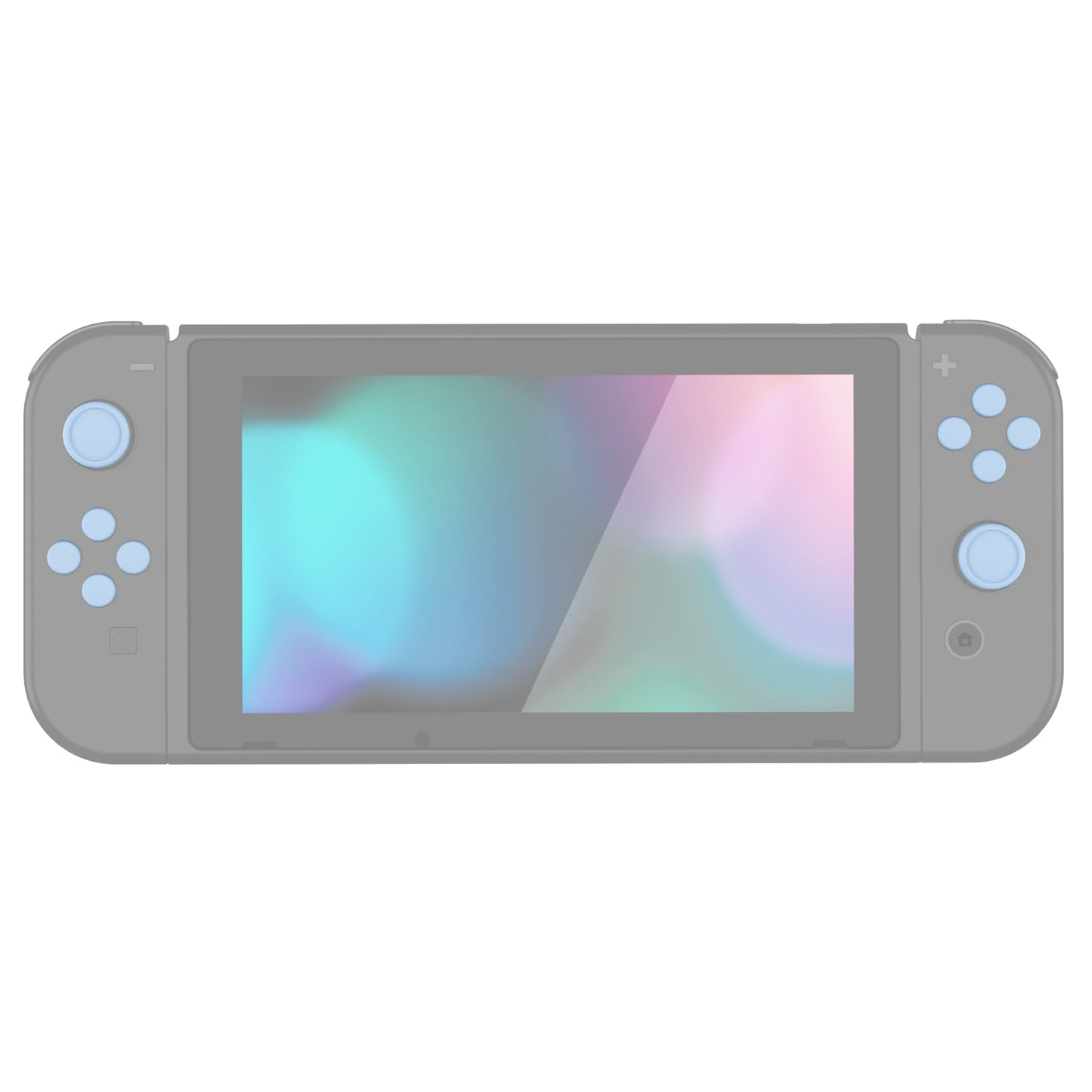 PlayVital シリコンボタンカバーやサムグリップセットSwitch/有機el/Switch Lite対応用、ABXY方向キーボタンキャップ、Switch Lite用 Dパッドボタンキャップ【スカイブルー】