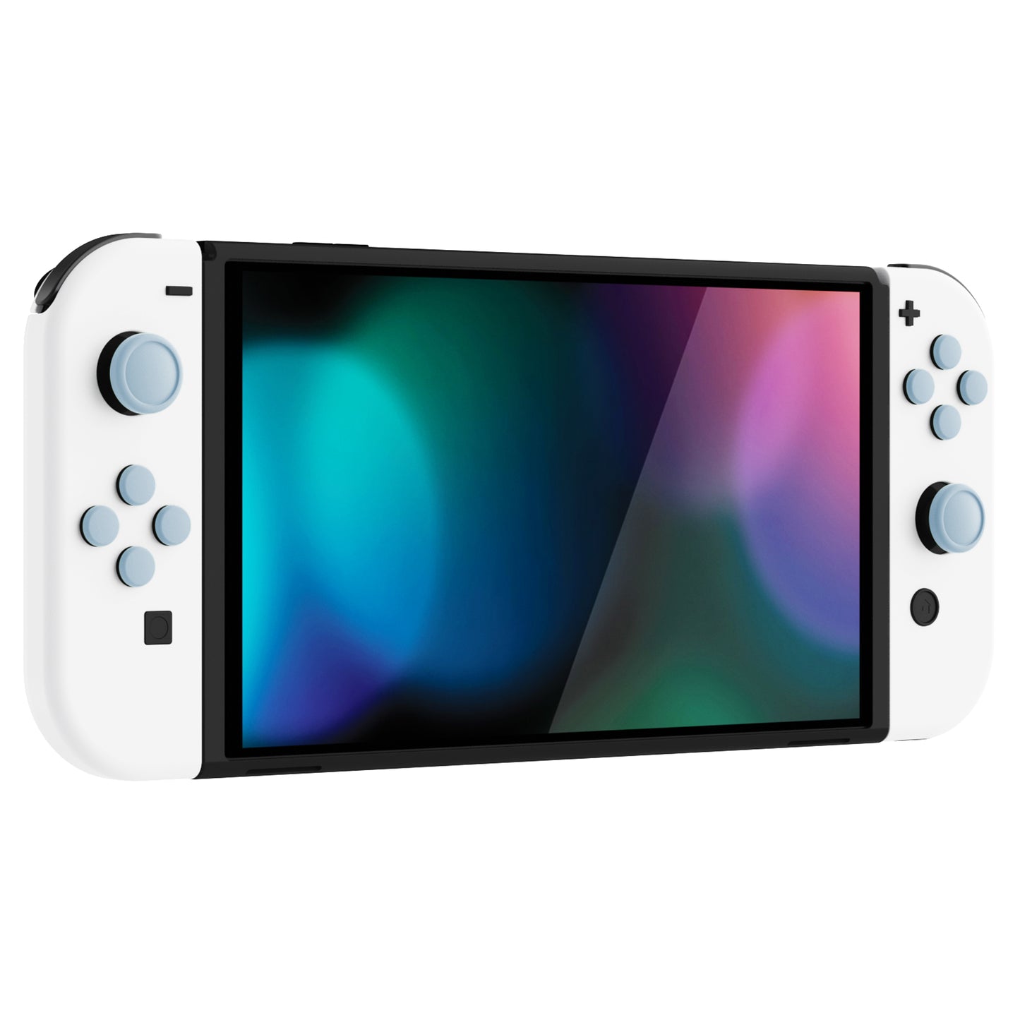 PlayVital シリコンボタンカバーやサムグリップセットSwitch/有機el/Switch Lite対応用、ABXY方向キーボタンキャップ、Switch Lite用 Dパッドボタンキャップ【スカイブルー】