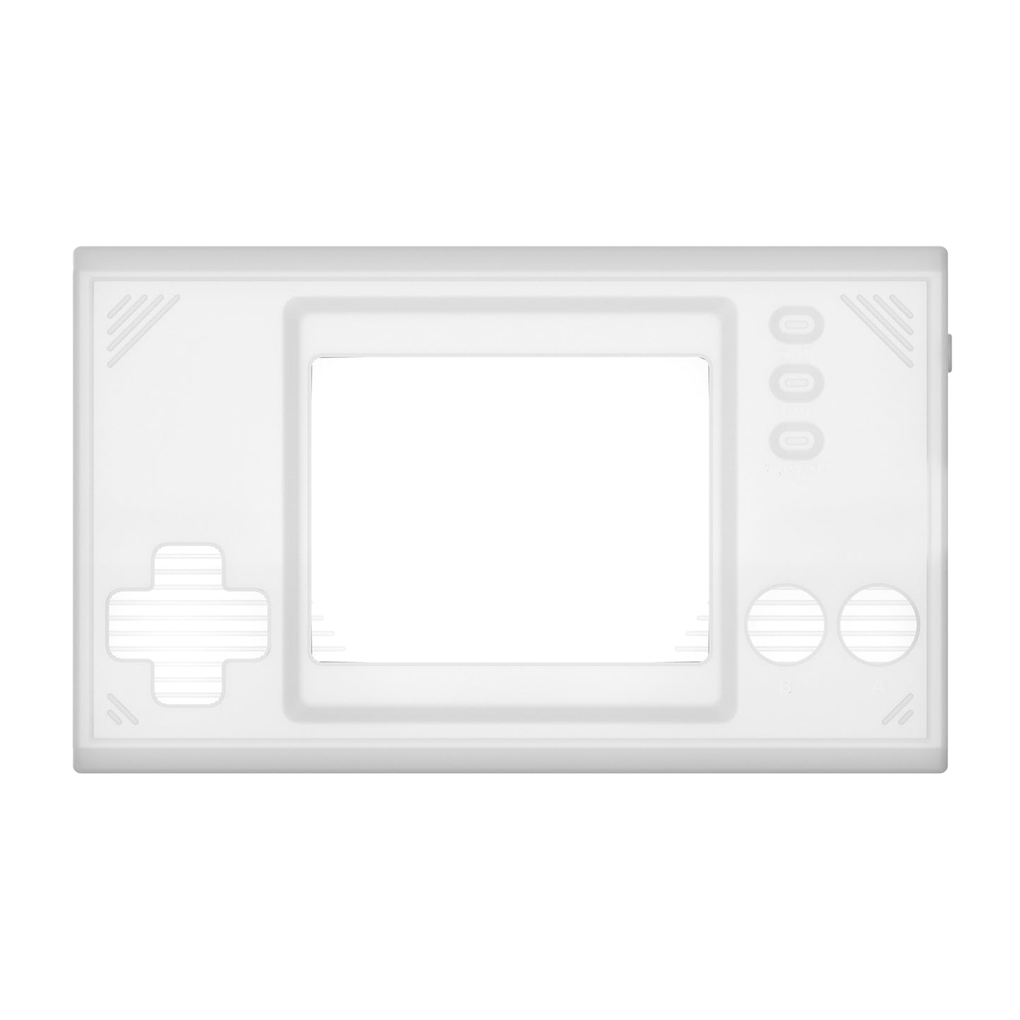 PlayVital シリコンカバー 保護ケース スキン 任天堂ゲーム&ウォッチ用:スーパーマリオブラザーズ スクリーンプロテクター2枚付き【半透明クリア】