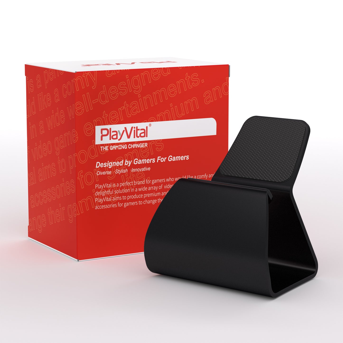 PlayVital 2セット Stand-AL ユニバーサルメタルゲームコントローラースタンドPS5 & PS4 & Xbox Series X/S & Xbox One & Switch Pro対応 アルミニウムメタルディスプレイゲームパッドホルダー 【ブラック】