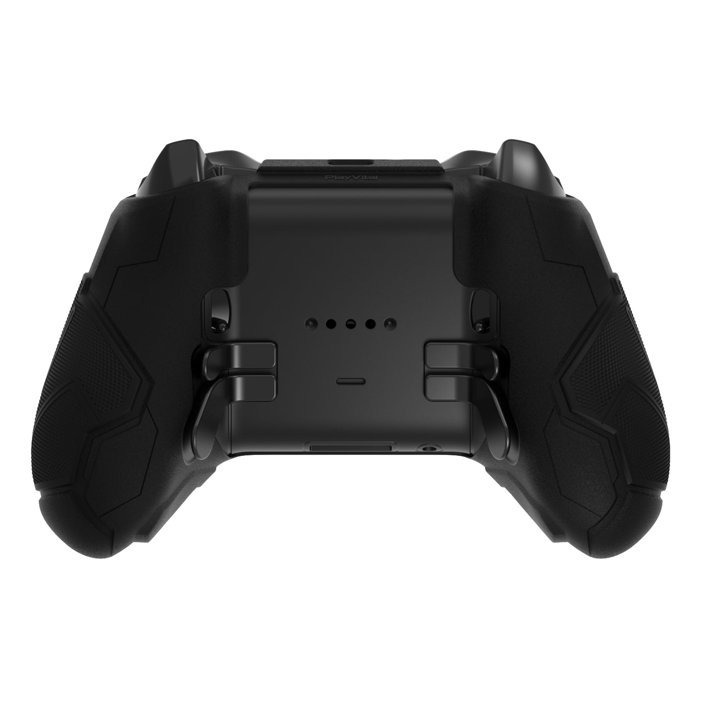 PlayVital Stellar Mecha シリコンカバー スキン&サムグリップ&ステッカー付き Xbox Elite Series 2 & Elite Series 2 Core コントローラー対応【グレー&ブラック】