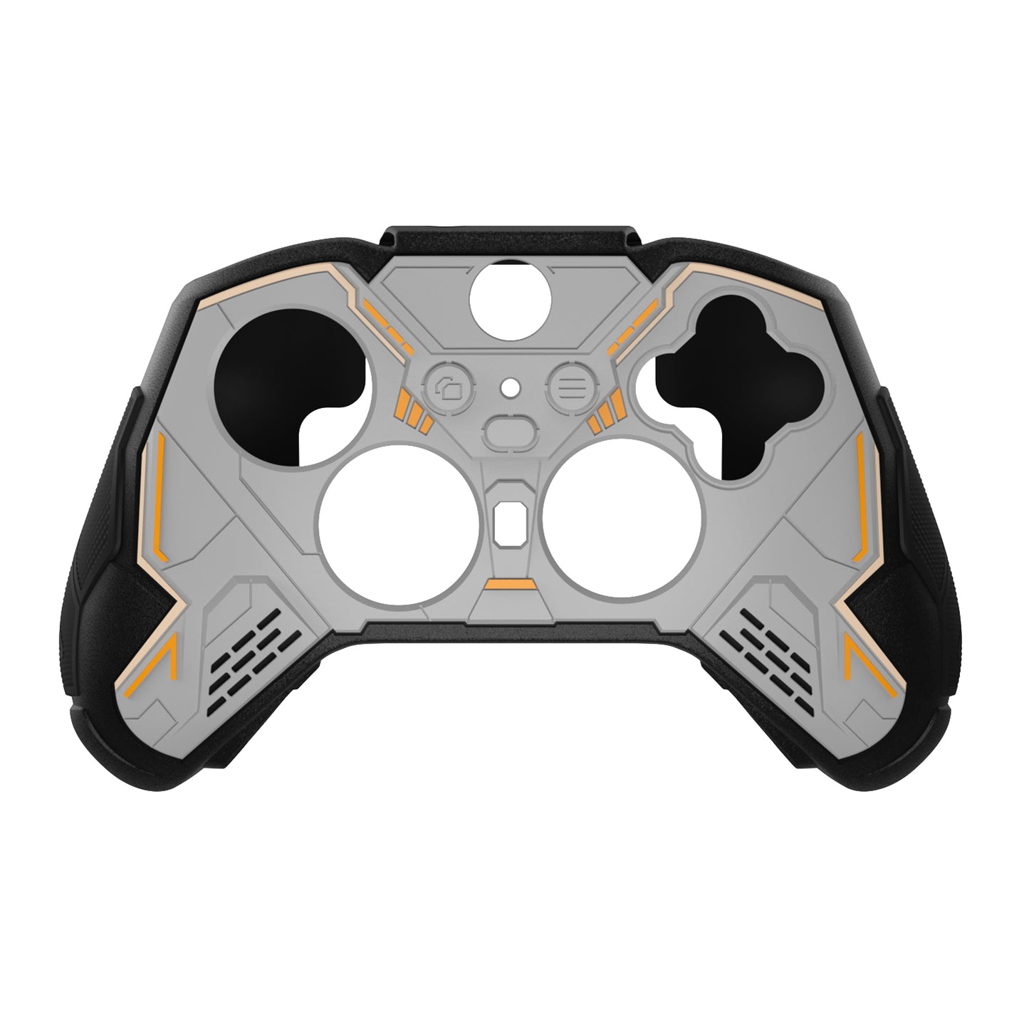 PlayVital Stellar Mecha シリコンカバー スキン&サムグリップ&ステッカー付き Xbox Elite Series 2 & Elite Series 2 Core コントローラー対応【グレー&ブラック】