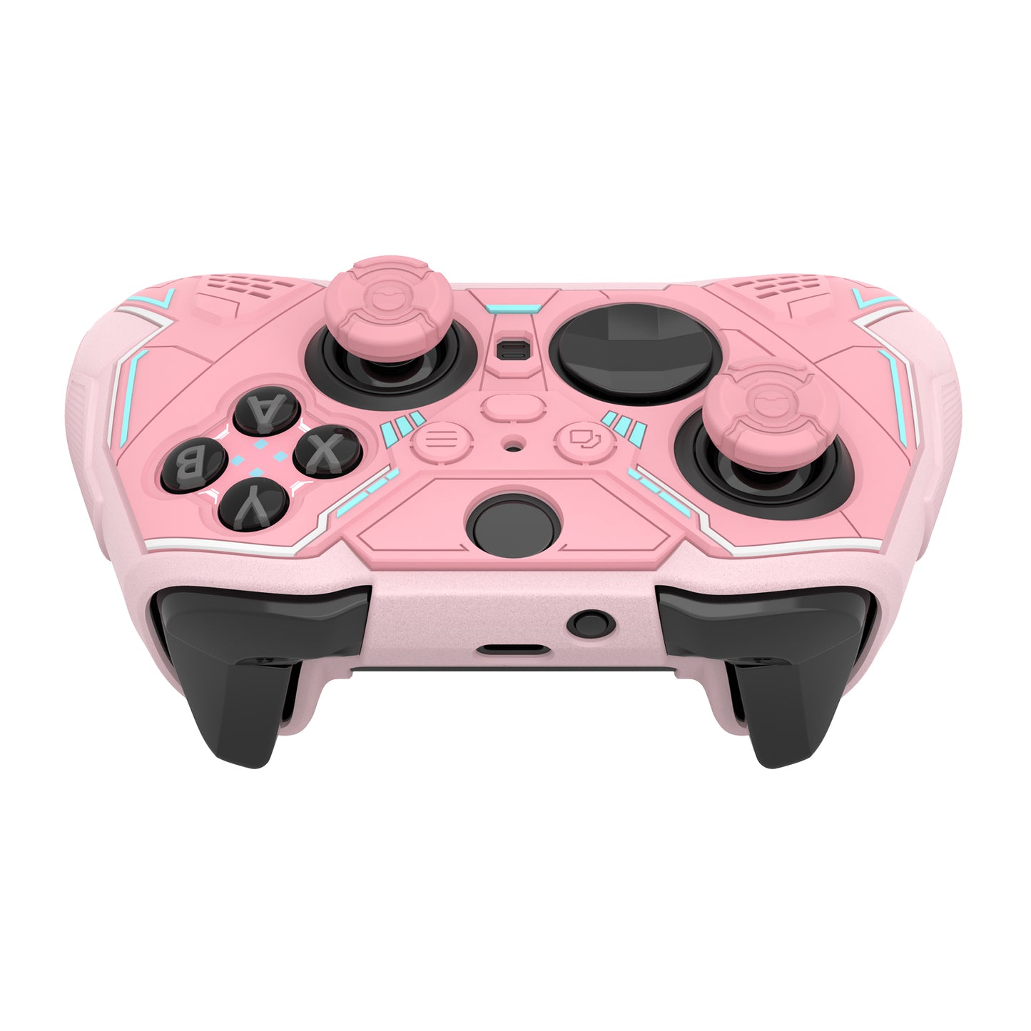 PlayVital Stellar Mecha シリコンカバー スキン&サムグリップ&ステッカー付き Xbox Elite Series 2 & Elite Series 2 Core コントローラー対応【ピーチピンク&ブロッサムピンク】