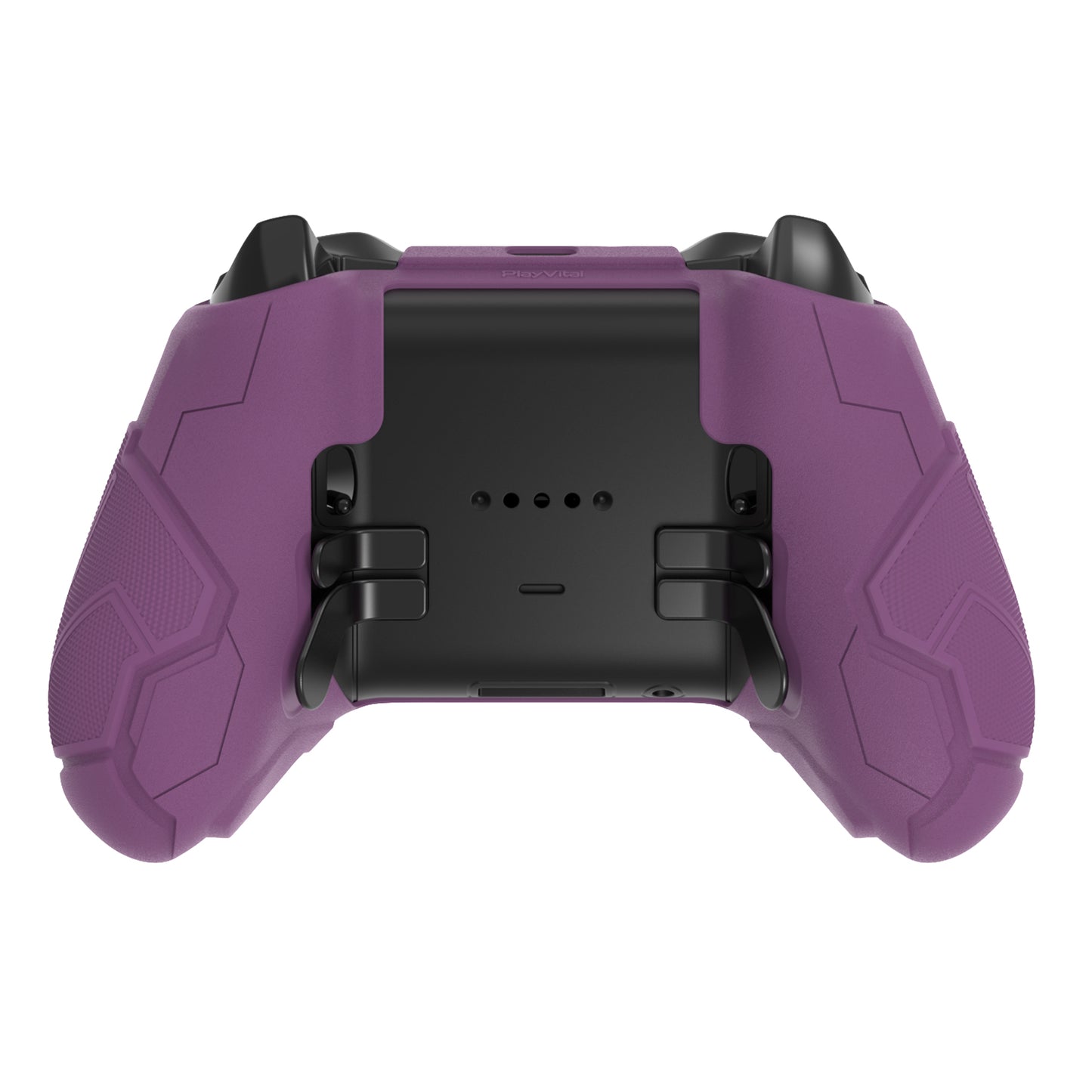 PlayVital Stellar Mecha シリコンカバー スキン&サムグリップ&ステッカー付き Xbox Elite Series 2 & Elite Series 2 Core コントローラー対応【ローズブラウン&パープル】