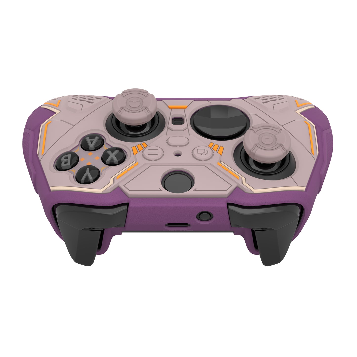 PlayVital Stellar Mecha シリコンカバー スキン&サムグリップ&ステッカー付き Xbox Elite Series 2 & Elite Series 2 Core コントローラー対応【ローズブラウン&パープル】