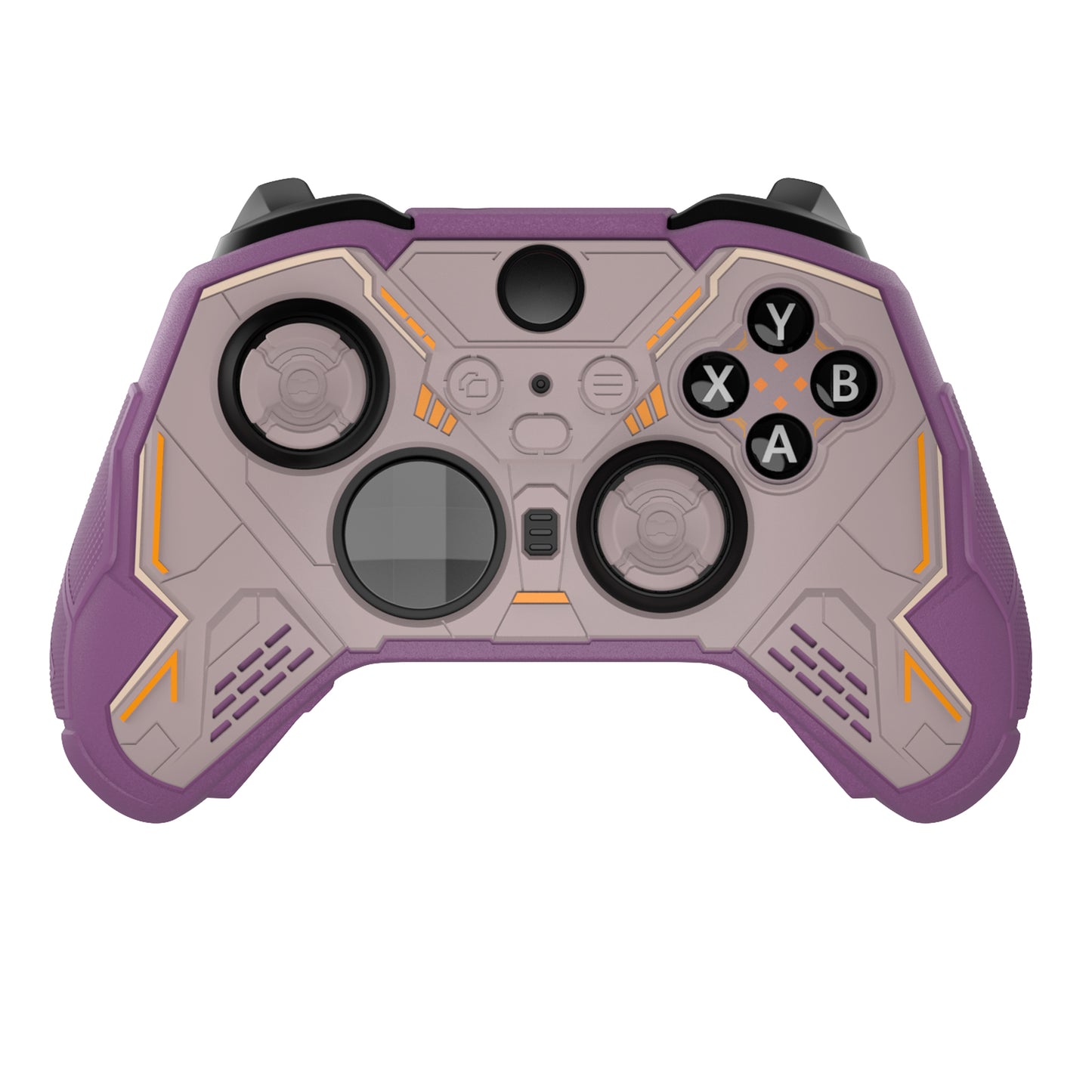 PlayVital Stellar Mecha シリコンカバー スキン&サムグリップ&ステッカー付き Xbox Elite Series 2 & Elite Series 2 Core コントローラー対応【ローズブラウン&パープル】