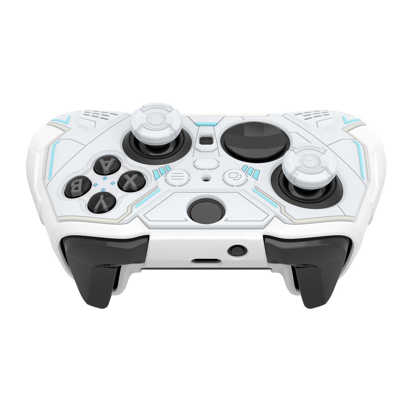 PlayVital Stellar Mecha シリコンカバー スキン&サムグリップ&ステッカー付き Xbox Elite Series 2 & Elite Series 2 Core コントローラー対応【ウォームホワイト&スノーホワイト】