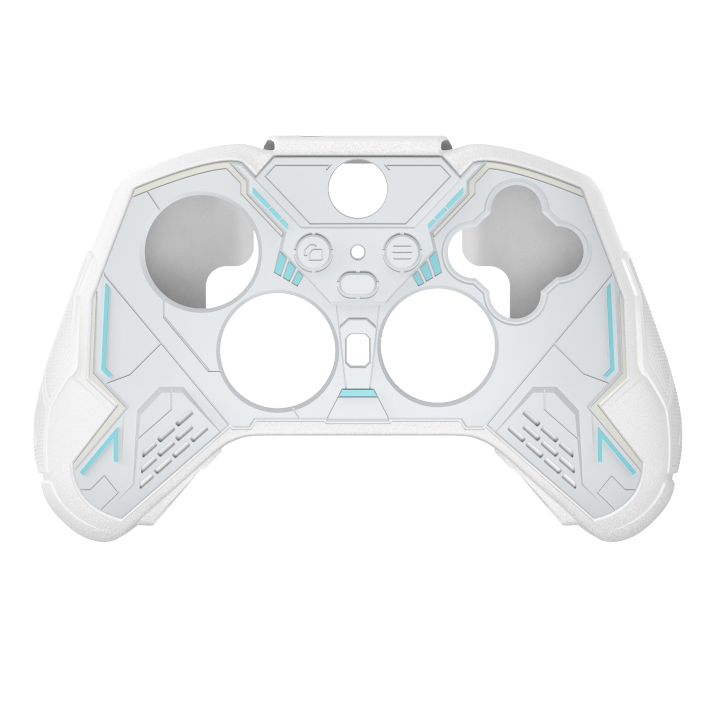 PlayVital Stellar Mecha シリコンカバー スキン&サムグリップ&ステッカー付き Xbox Elite Series 2 & Elite Series 2 Core コントローラー対応【ウォームホワイト&スノーホワイト】