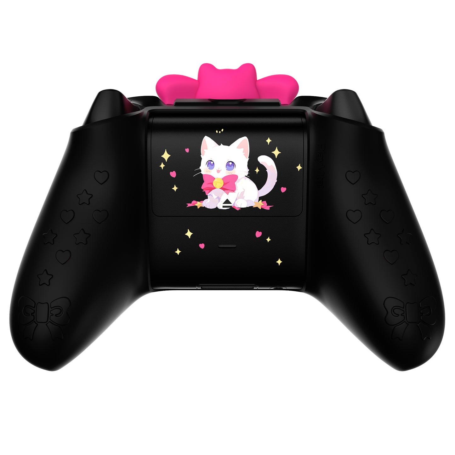 PlayVital スウィートハートキティシリーズ シリコンカバー(サムグリップとステッカー付き) Xbox Series X/S コントローラーおよび Xbox Core ワイヤレスコントローラー用 【ブラック】