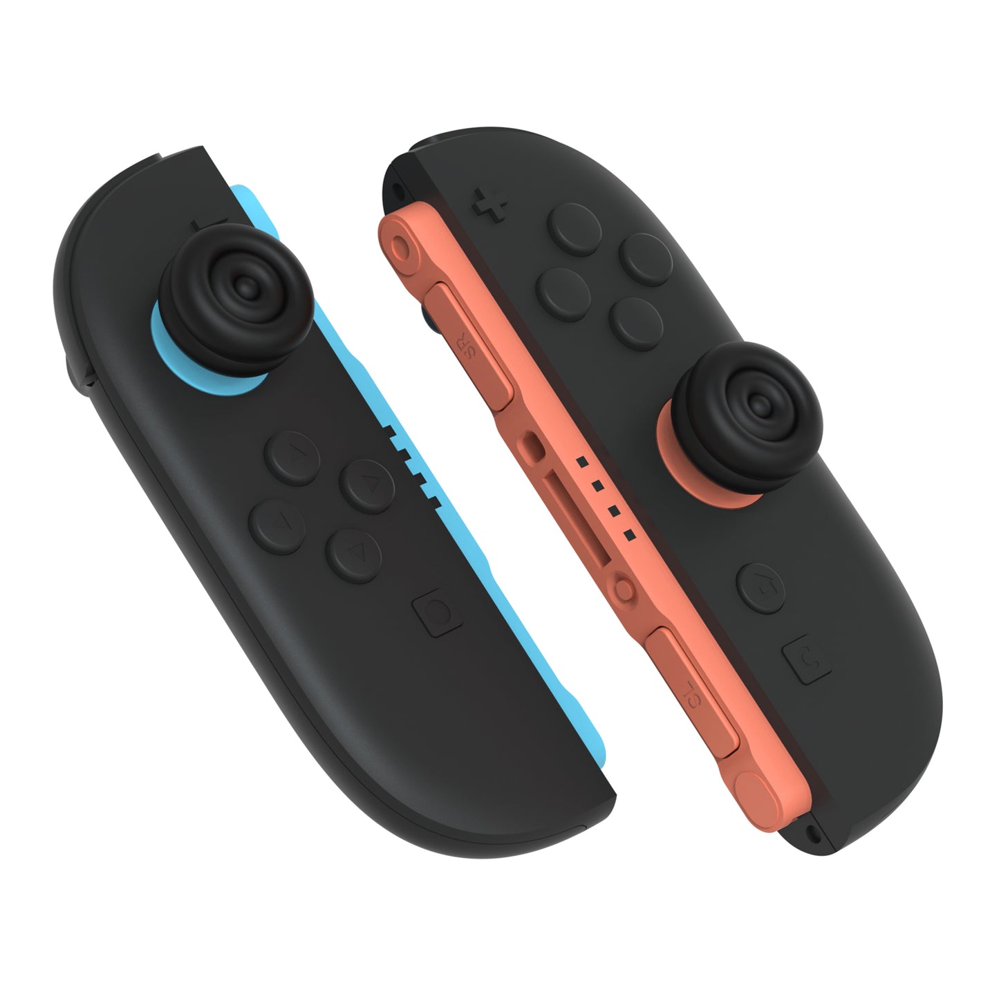 PlayVital Nintendo Switch 2(2025)対応 親指クッションキャップ 親指グリップカバー Joycon 2対応 アナログスティックカバー アクセサリー【ブラック】