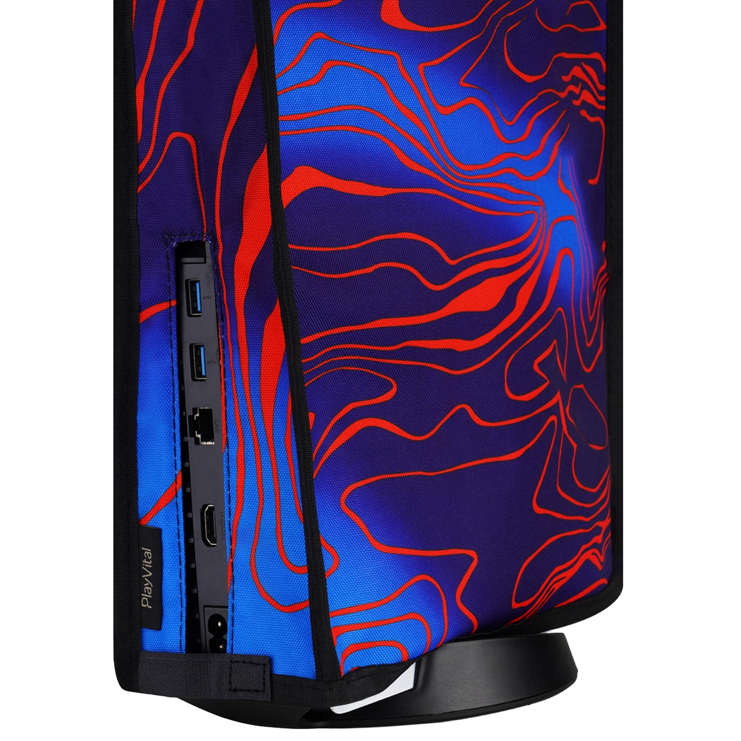 PlayVital 縦式 傷防止 防水 ナイロン ダストカバー PS5 コンソール デジタル版 & ディスク版用【ダマスカス迷彩】