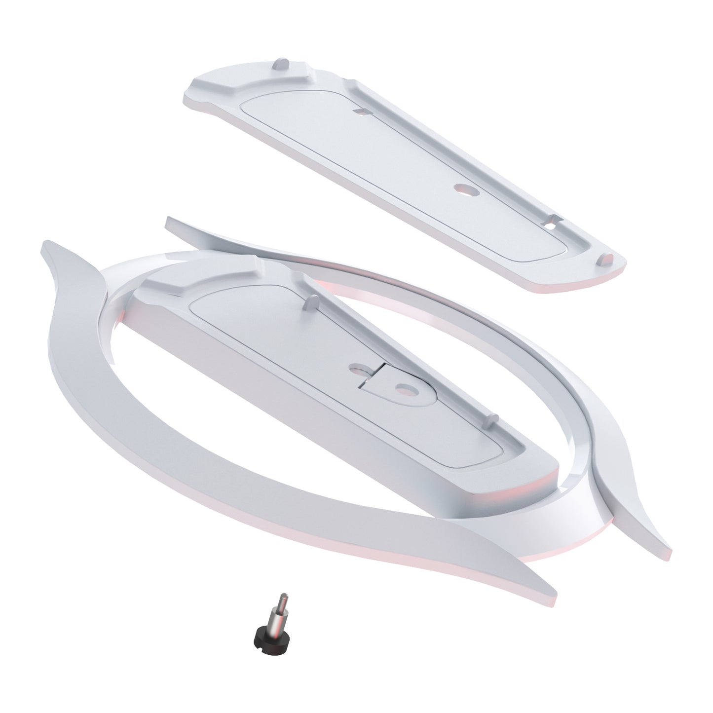 PlayVital 縦置きスタンド 滑り止めパッド付き PS5/Slim/Pro/Standard コンソール ディスク&デジタル対応 省スペース設計 ホルダーベース アクセサリー【ホワイト】