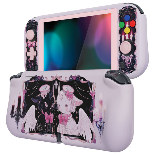 PlayVital ZealProtect ハードシェル保護ケース スクリーンプロテクター、サムグリップキャップ、ボタンキャップ付き Switch Lite用【ダークリングシープ】
