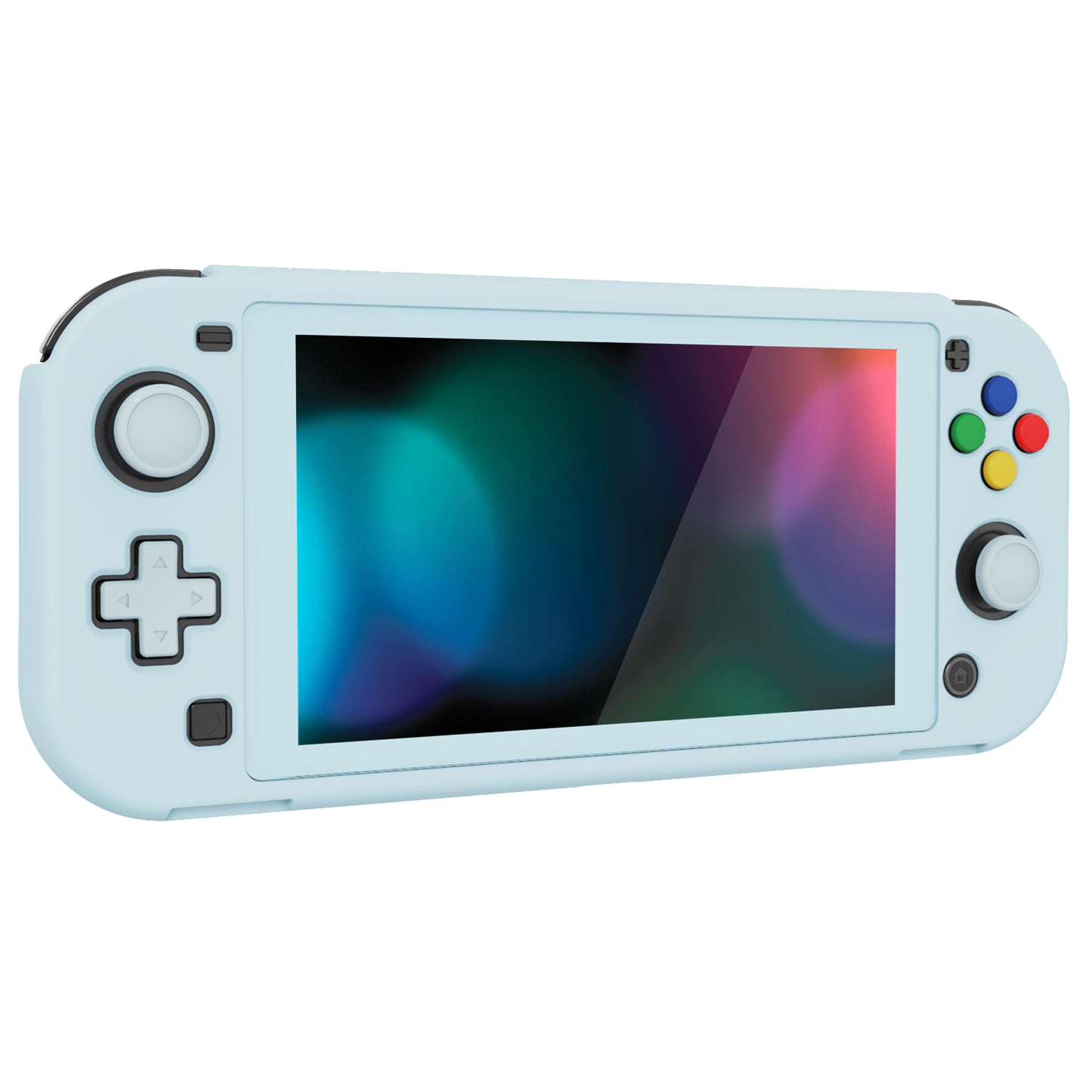 PlayVital ZealProtect ハードシェル保護ケース スクリーンプロテクター、サムグリップキャップ、ボタンキャップ付き Switch Lite用【ヘブンブルー】