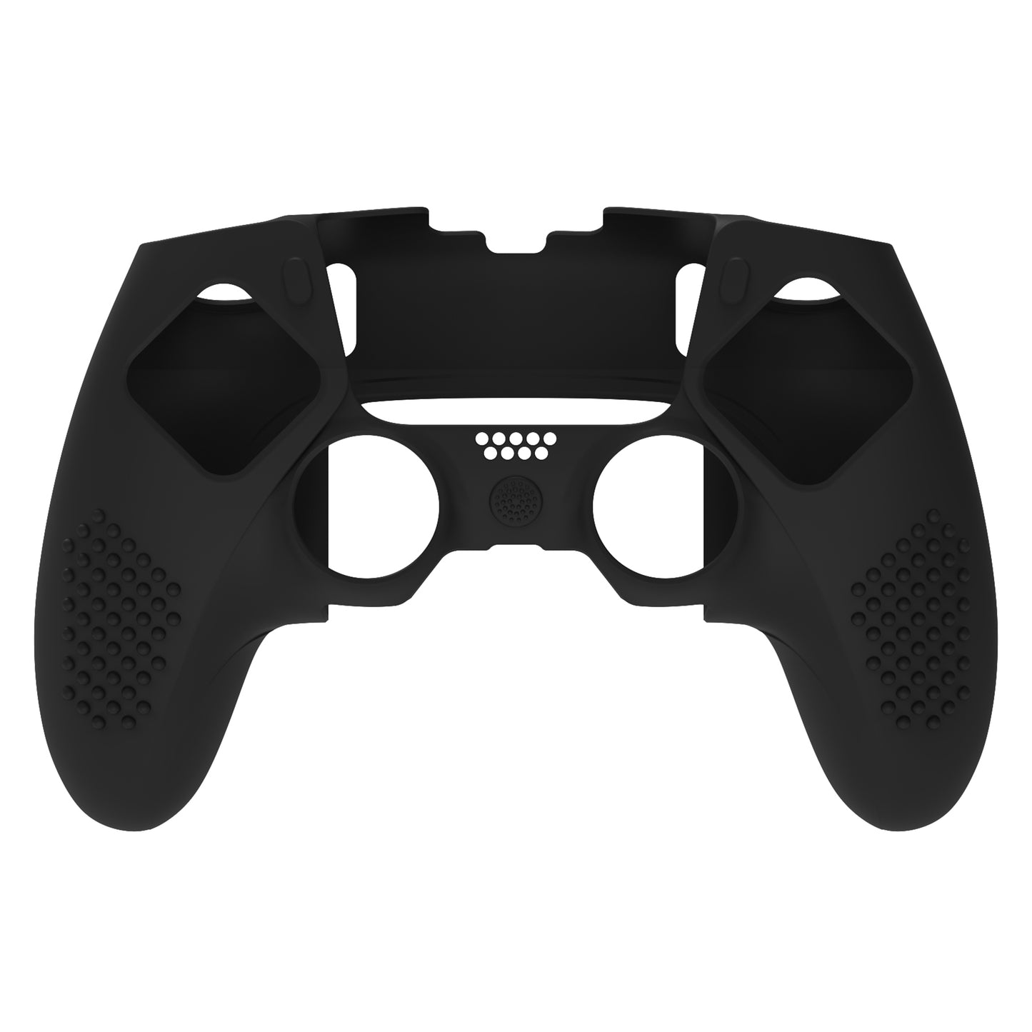 PlayVital 3D スタッズエディション 滑り止めシリコンカバーケース サムグリップキャップ付き PS5 Edge コントローラー用 【ブラック】