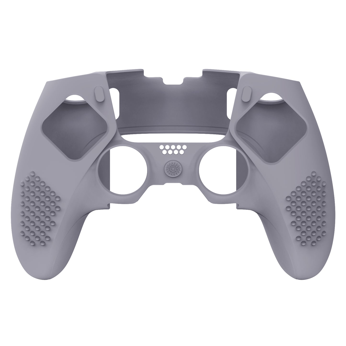 PlayVital 3D スタッズエディション 滑り止めシリコンカバーケース サムグリップキャップ付き PS5 Edge コントローラー用【グレー】