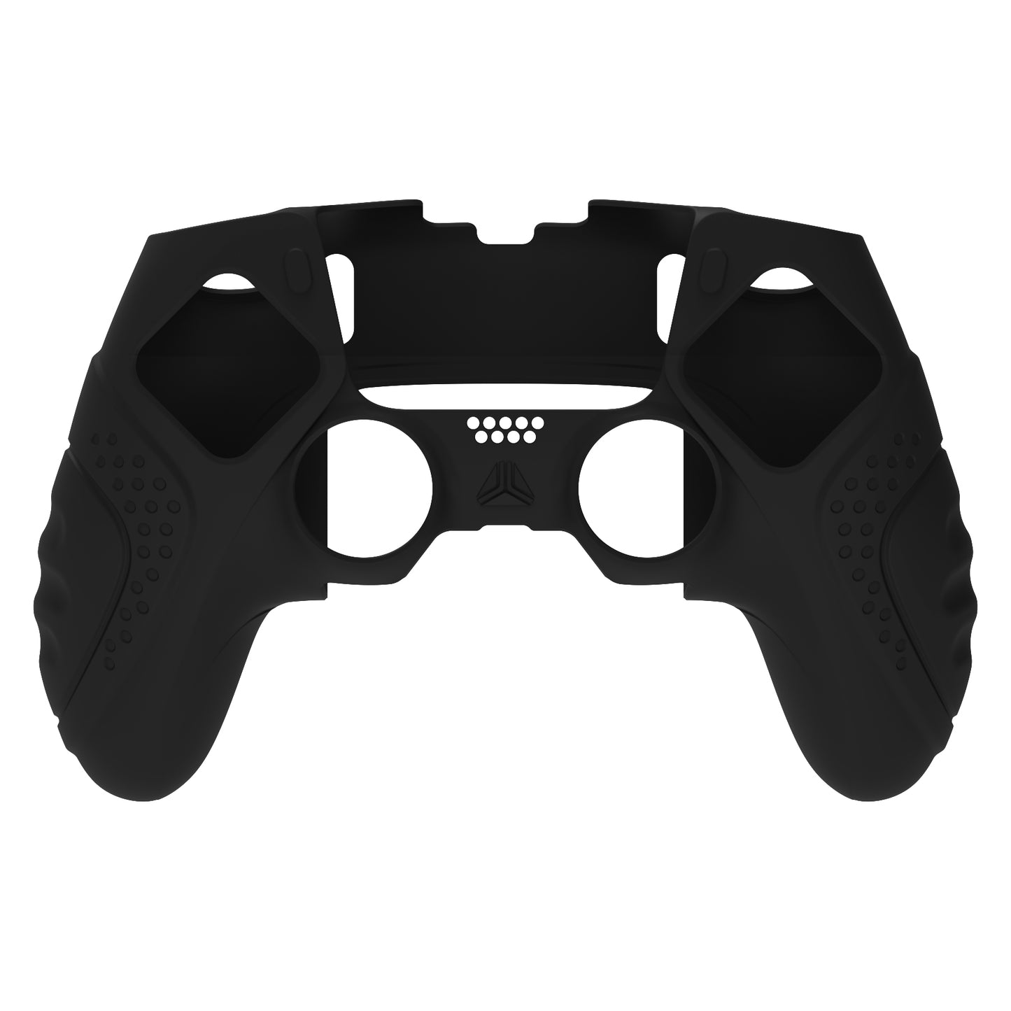 PlayVital Guardian Edition 滑り止め人間工学シリコンカバーケース 親指グリップキャップ付き PS5 Edge コントローラー用 【ブラック】