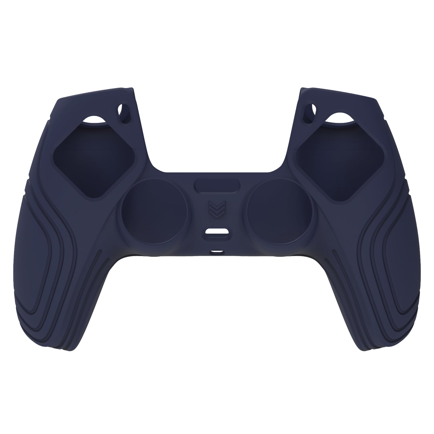 PlayVital Samurai Edition 滑り止めシリコンカバースキン サムグリップキャップ付き PS5 ワイヤレスコントローラー用【ミッドナイトブルー】