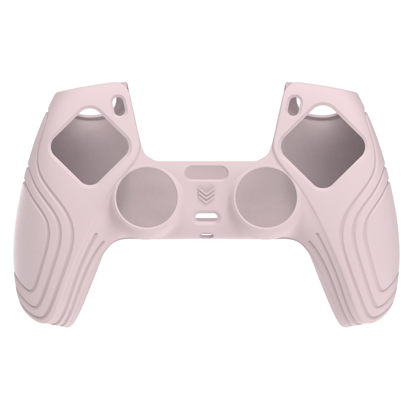 PlayVital Samurai Edition 滑り止めシリコンカバースキン サムグリップキャップ付き PS5 ワイヤレスコントローラー用【サクラピンク色】