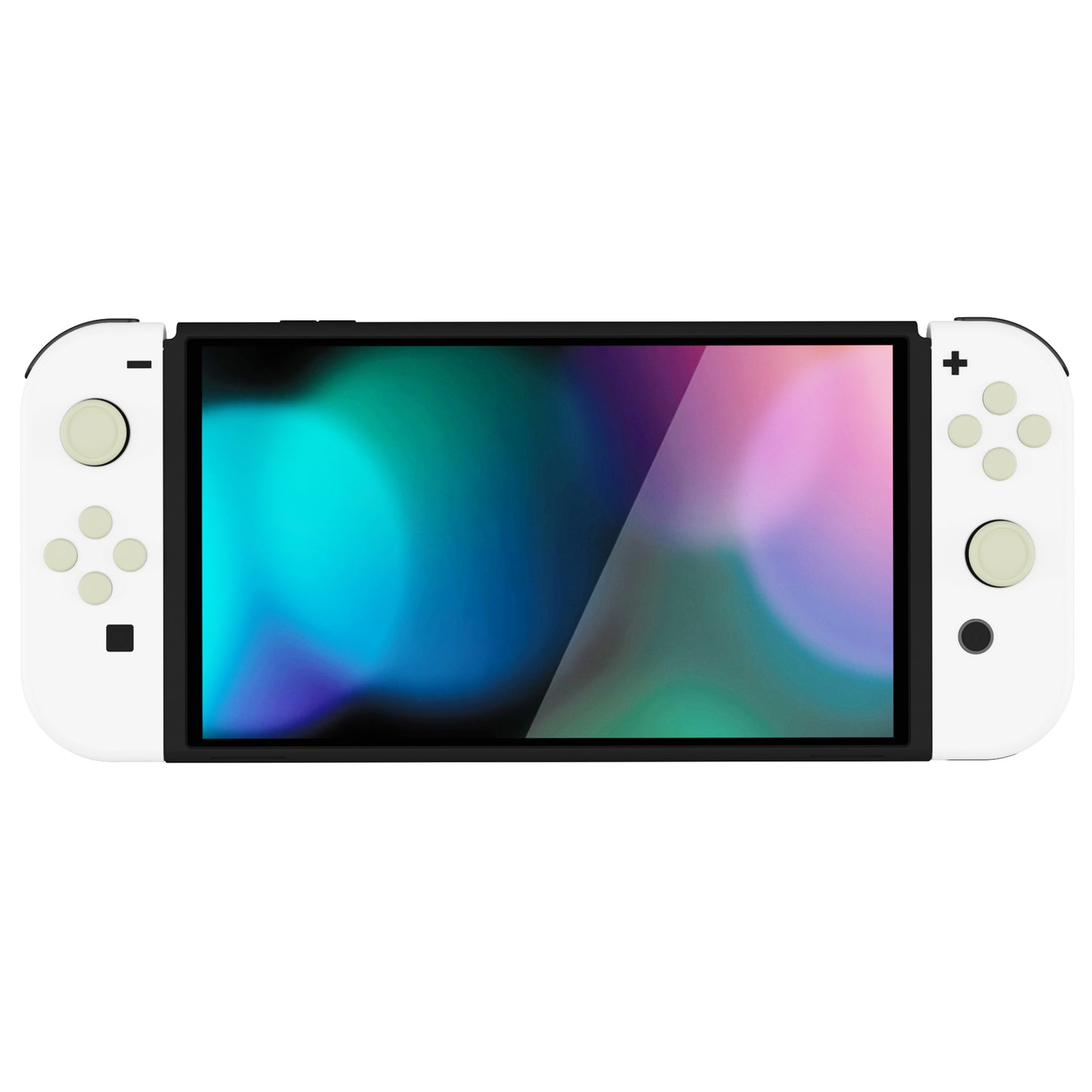 PlayVital シリコンボタンカバーやサムグリップセットSwitch/有機el/Switch Lite対応用、ABXY方向キーボタンキャップ、Switch Lite用 Dパッドボタンキャップ【アイボリー】