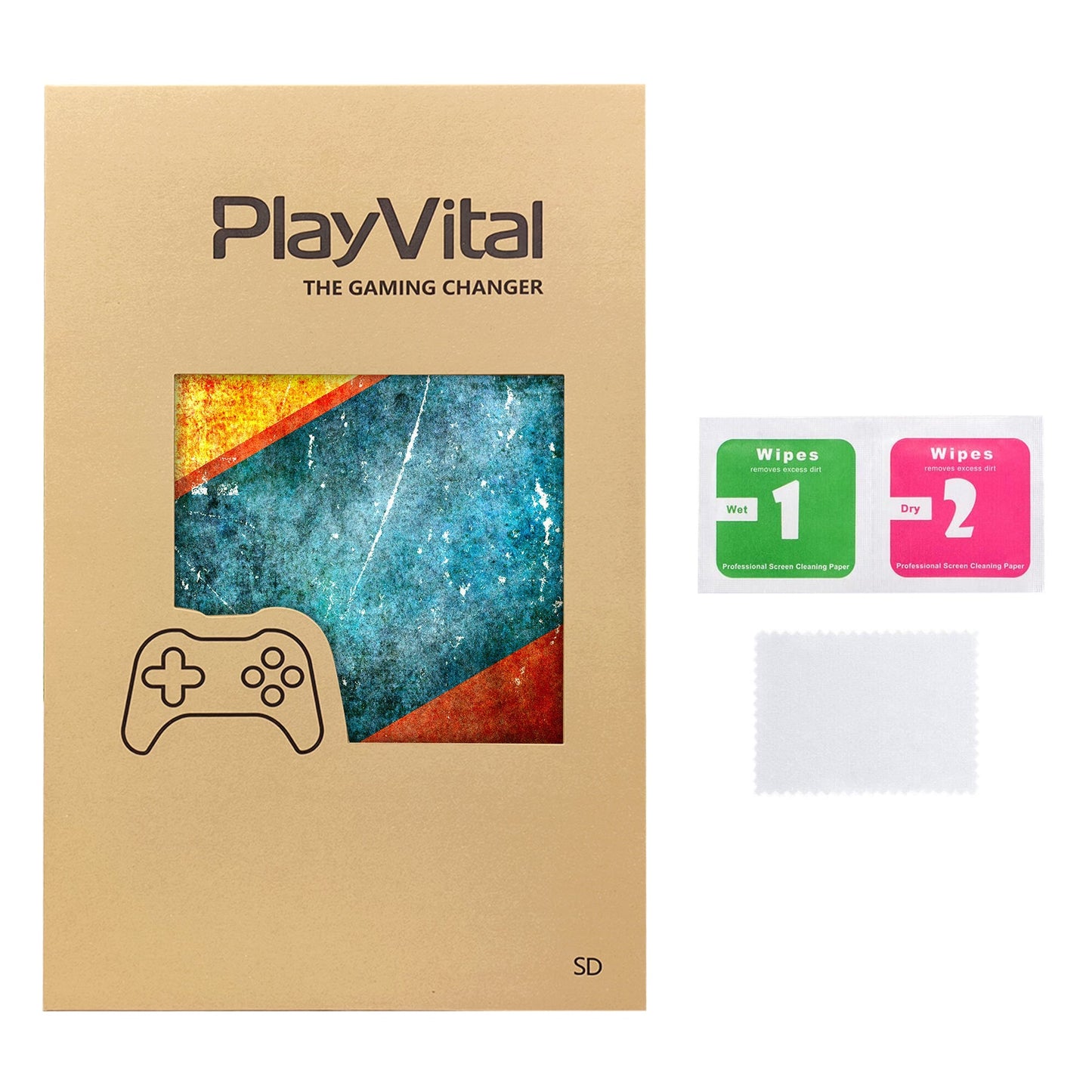 PlayVital Full Set Protective Skin Decal for Steam Deck, Custom Stickers Vinyl Cover for Steam Deck Handheld Gaming PC - Aging - SDTM048 PlayVital