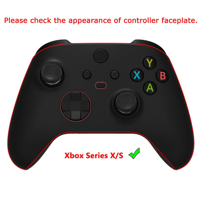 PlayVital Anti-Skid Sweat-Absorbent Controller Grip for Xbox Series X/S Controller, Professional Textured Soft Rubber Pads Handle Grips for Xbox Core Wireless Controller - The Cyber Moon - X3PJ035 PlayVital